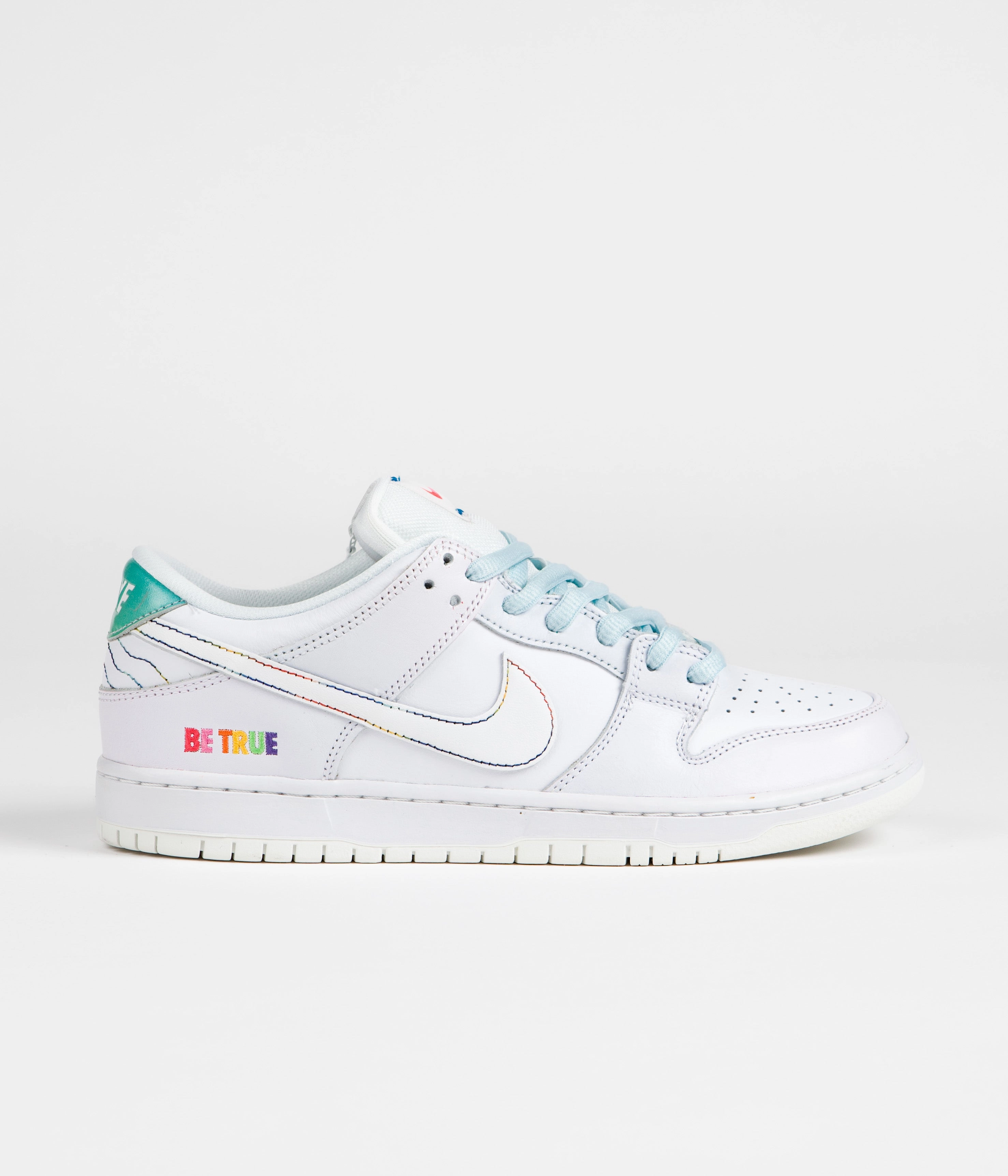 Asics Best Walking Shoes For Flat Feet Nike SB Dunk Low 'Be True' Shoes - White / Summit Rainbow - White