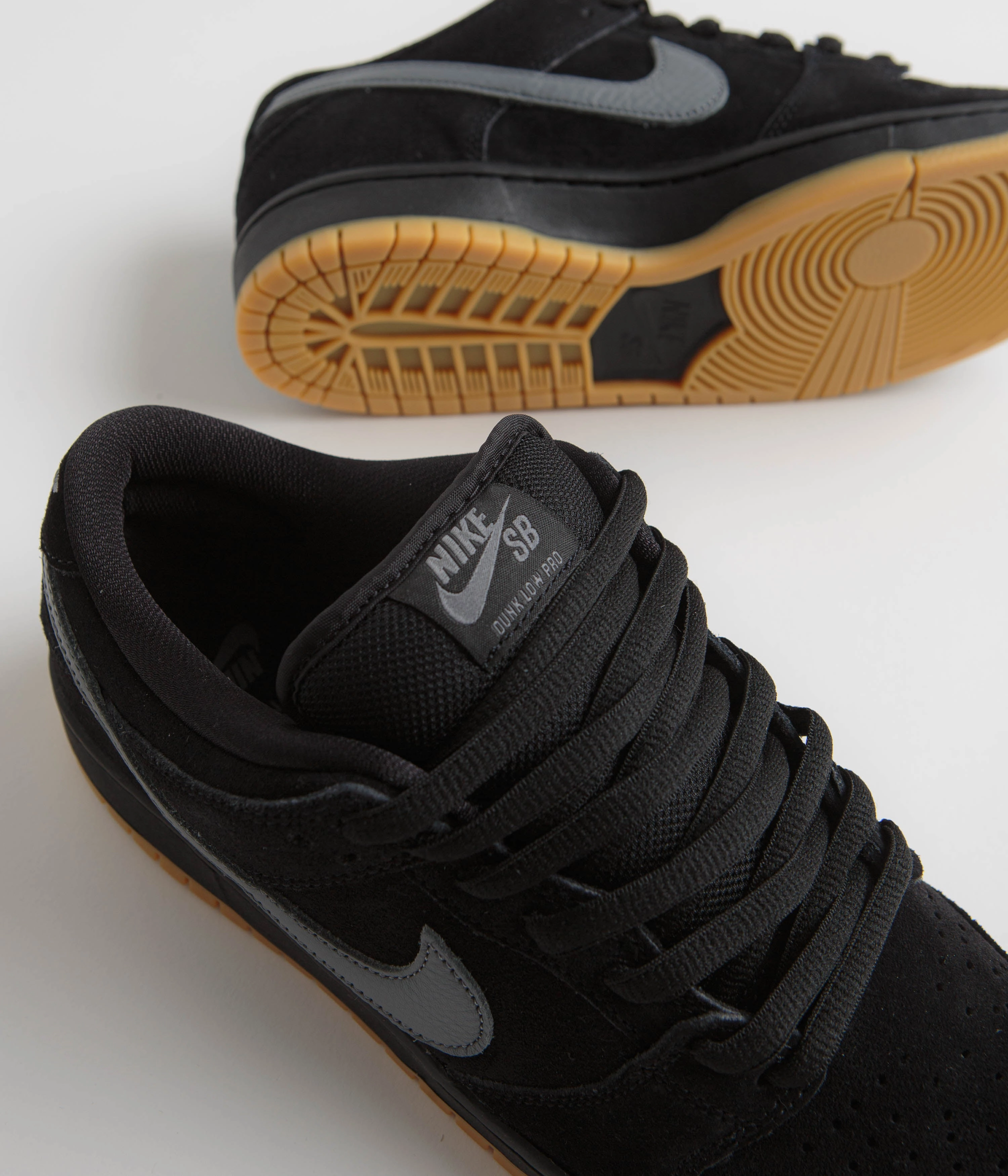 Nike SB Dunk Low Pro 'Fog' Shoes - Black / Cool Grey - Black - Black Best Asics Shoes For Gym Classes