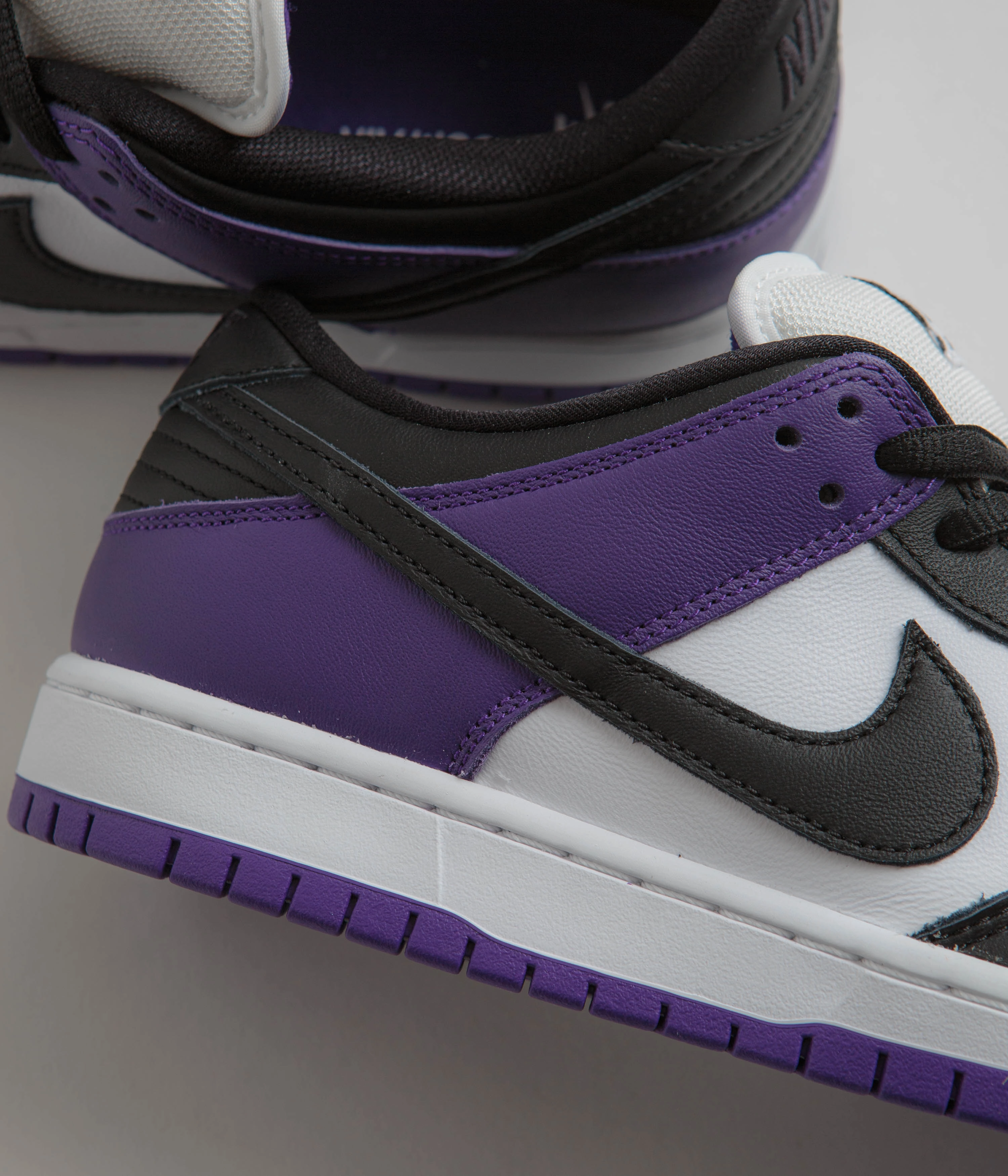 Nike SB Dunk Low Pro Shoes - Court Purple / Black - White - Court Purple Asics Splatter Paint Shoes