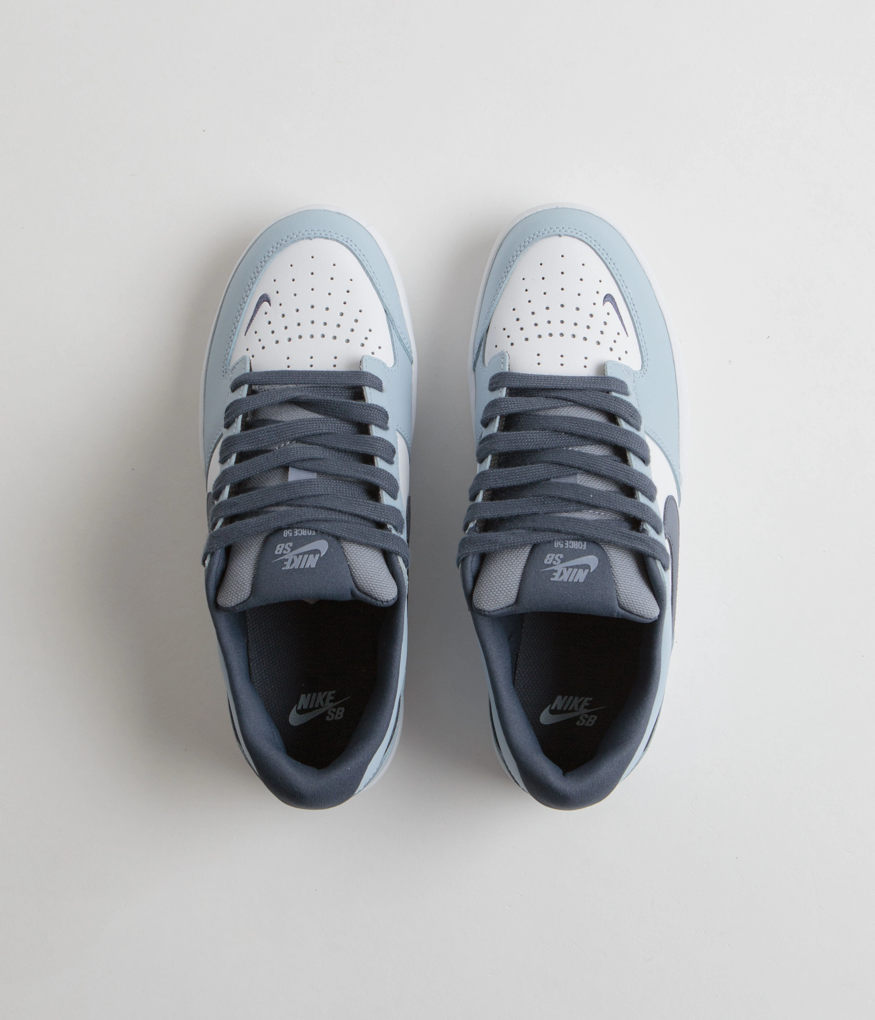 Nike SB Force 58 Premium Shoes - White / Thunder Blue - White - Ashen Slate Comparable To Asics Nimbus