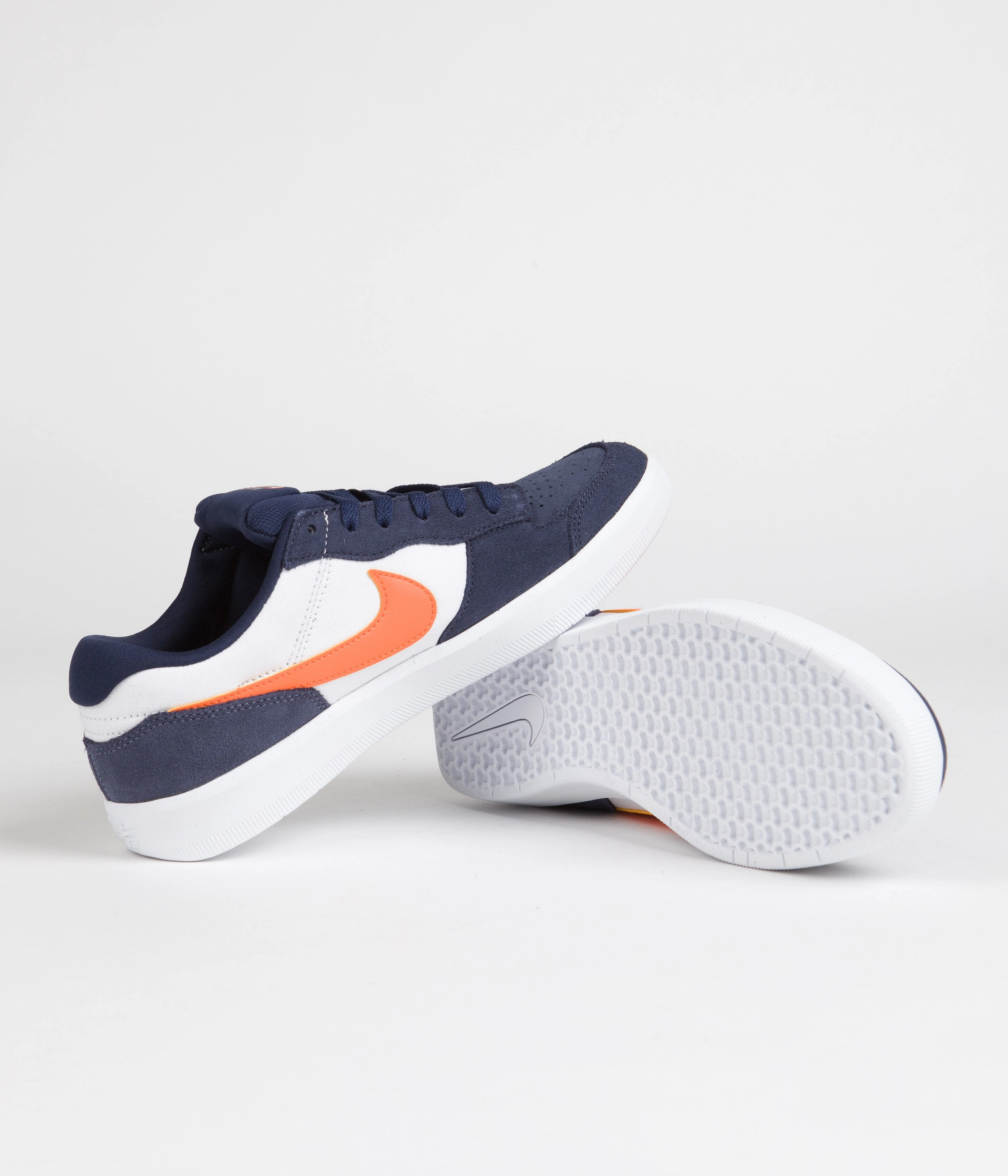 Nike SB Force 58 Shoes - Midnight Navy / Safety Orange - White Asics Running Shoes Gel Excite 10