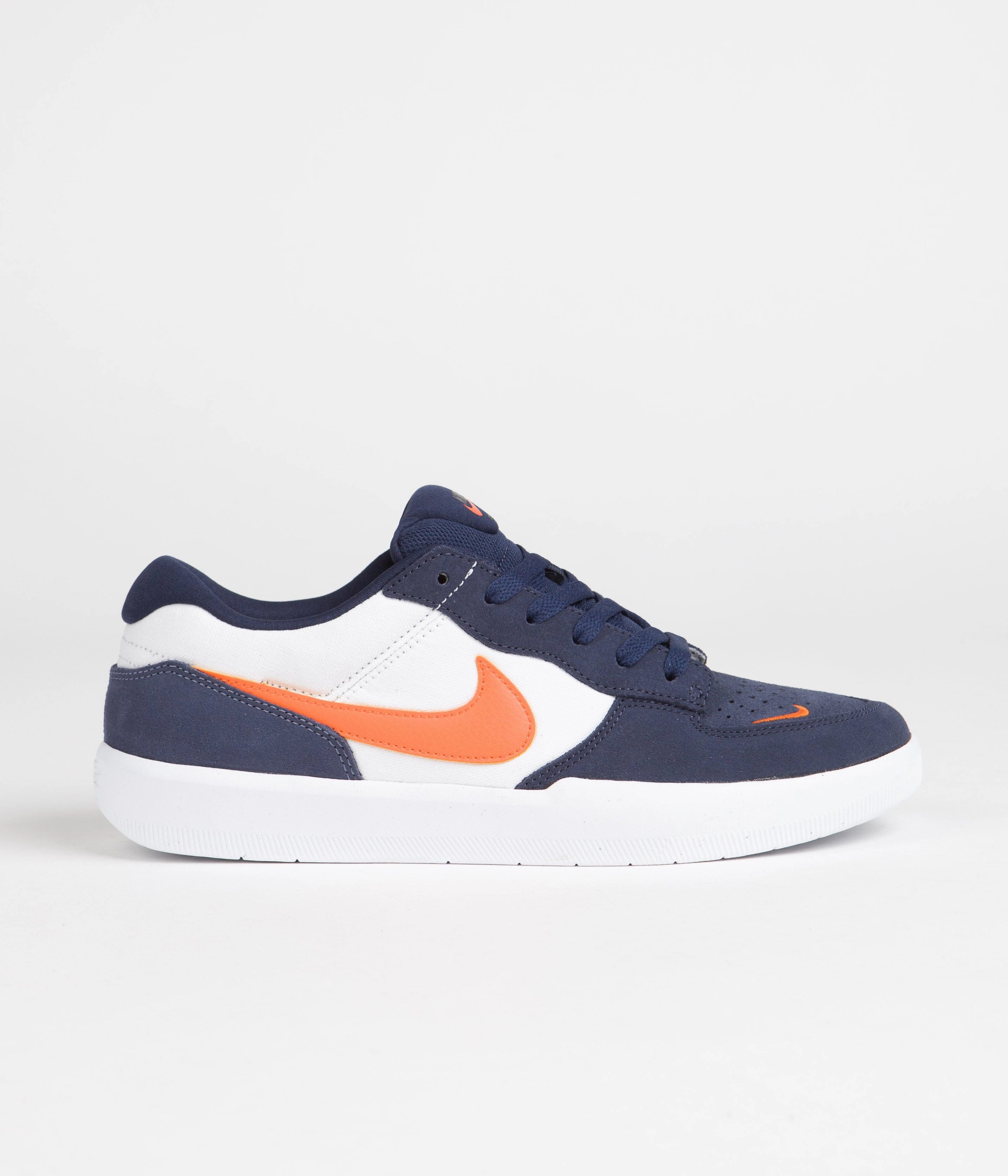 Nike SB Force 58 Shoes - Midnight Navy / Safety Orange - White Asics Gel Resolution 9 Tennis Shoes