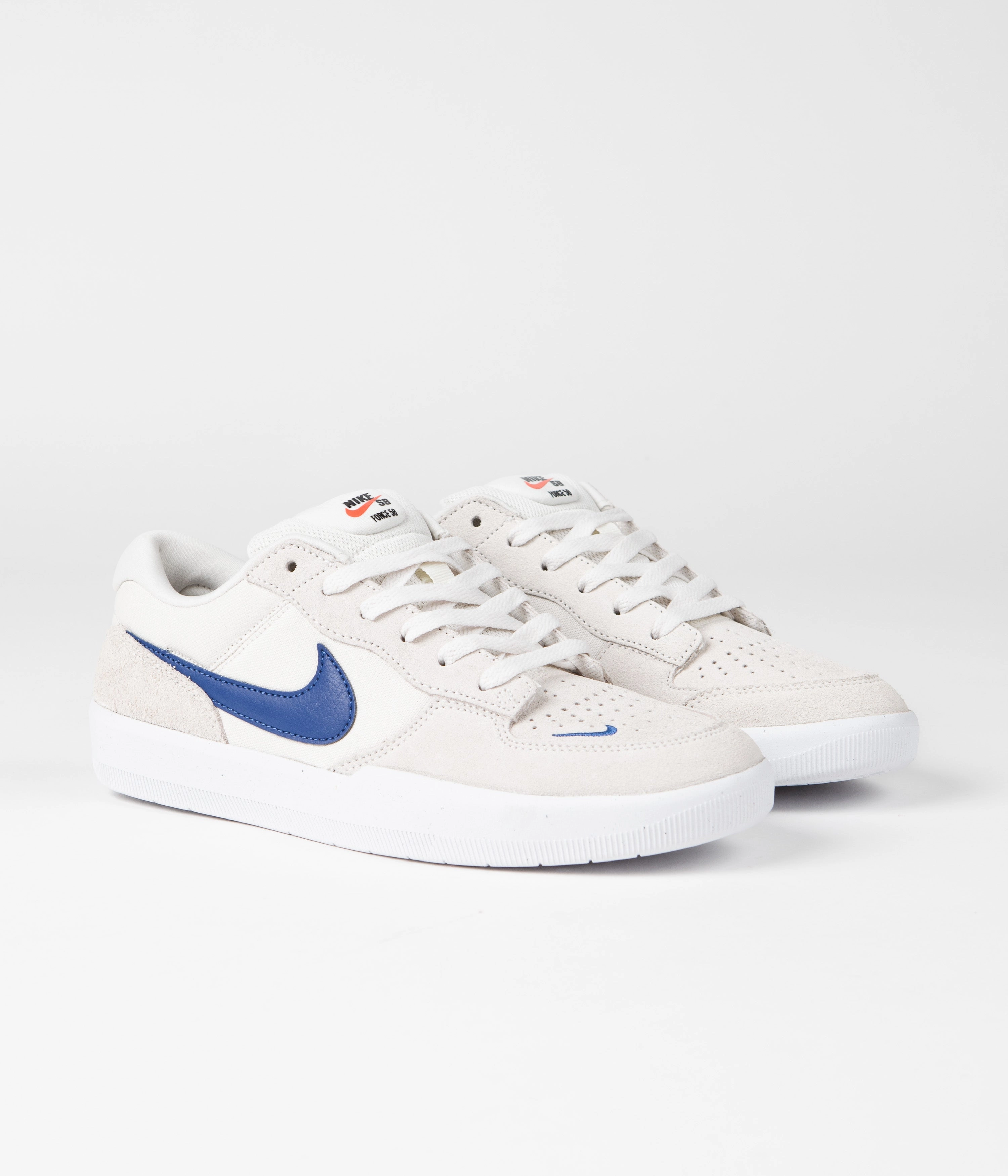 Asics Trail Shoes Overpronation Nike SB Force 58 Shoes - Phantom / Blue Jay - Phantom - White