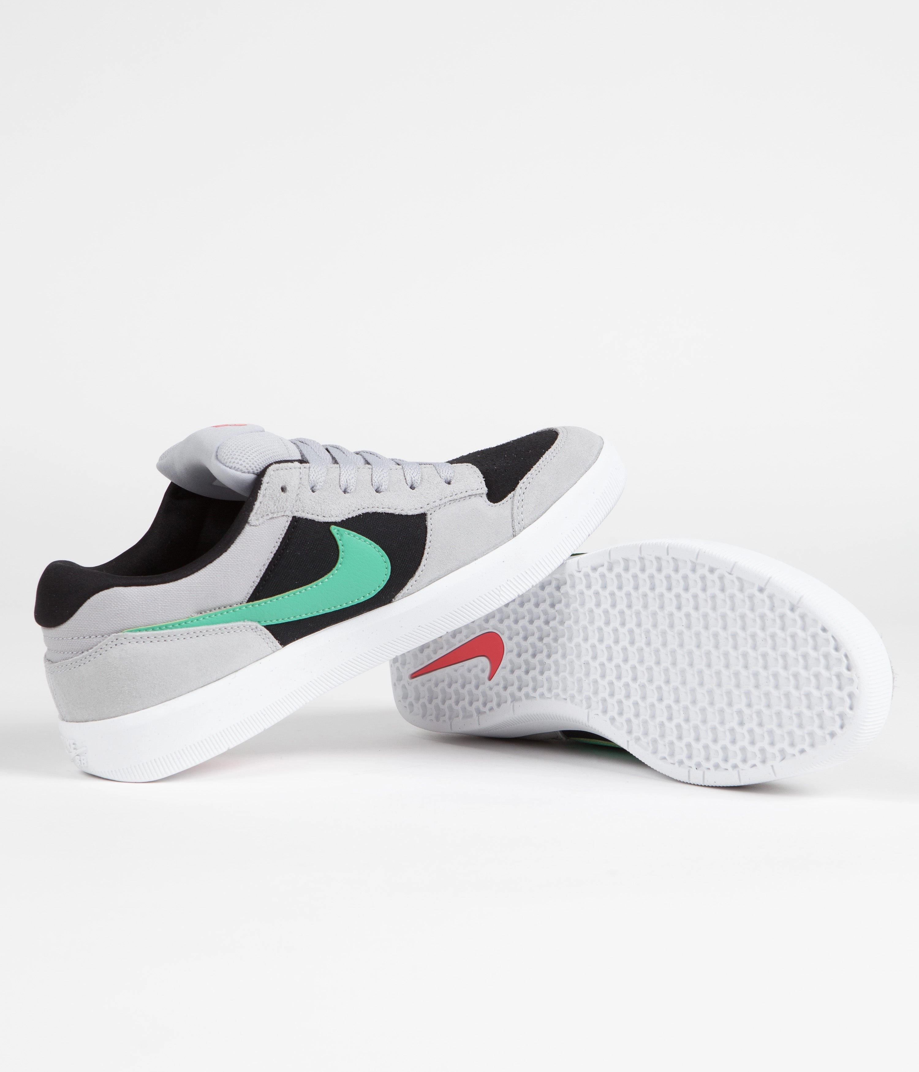 Nike SB Force 58 Shoes - Wolf Grey / Light Menta - Black - Wolf Grey Old Asics Cheerleading Shoes