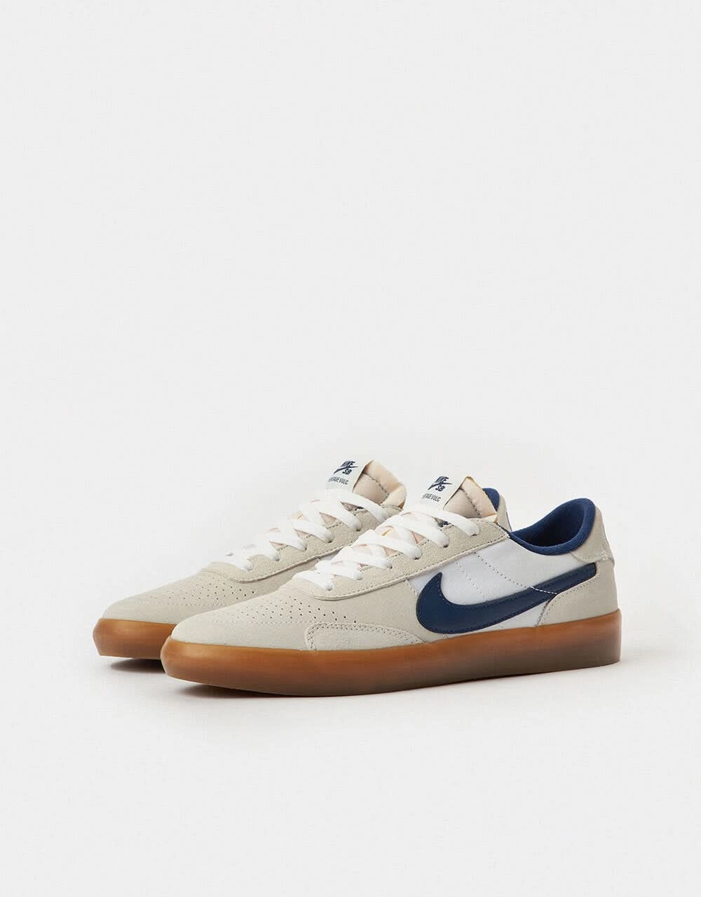 Nike SB Heritage Vulc Skate Shoes - Summit White/Navy-White-Gum Light Brown Asics Netburner Ballistic Ff 3 Shoes