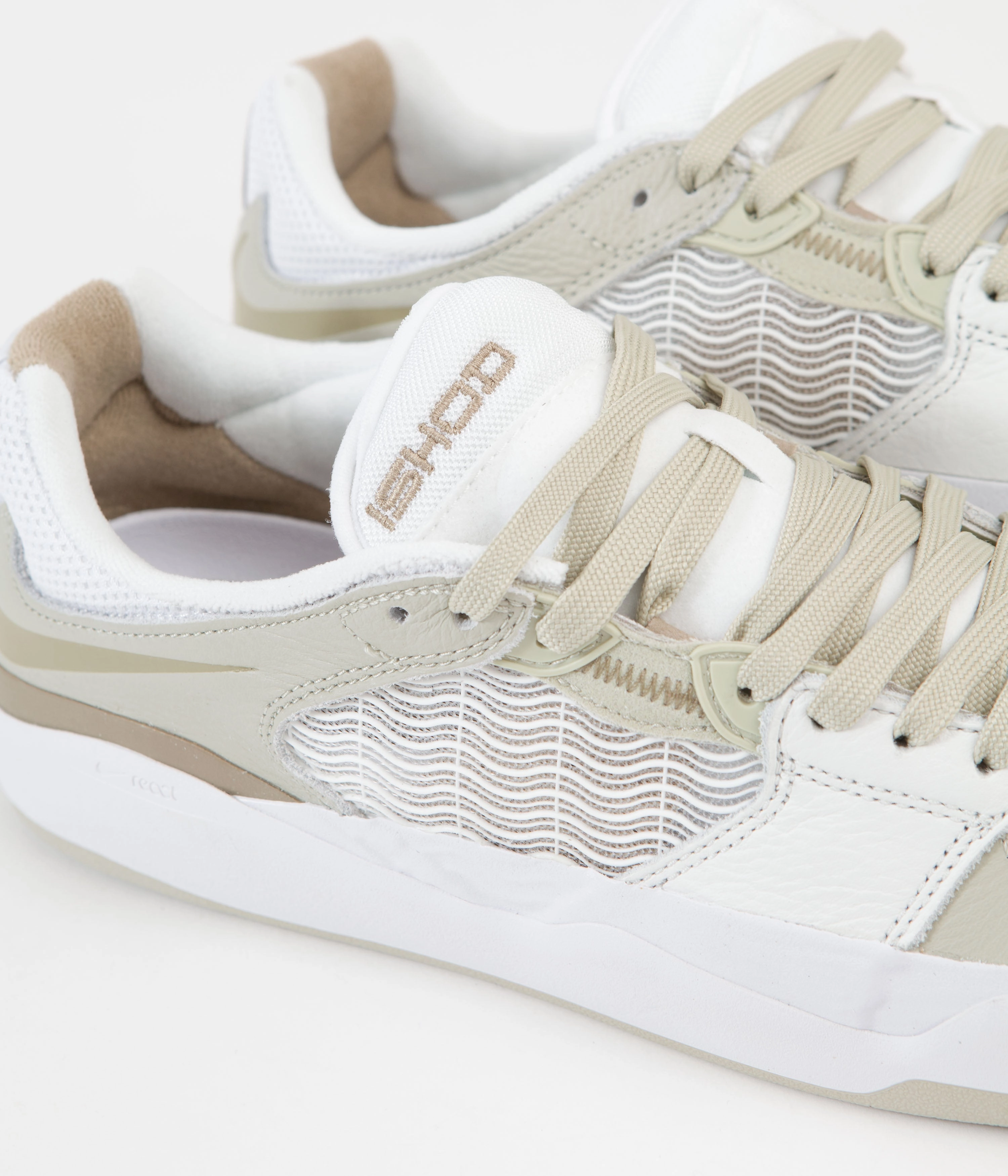 Nike SB Ishod Premium Shoes - Light Stone / Khaki - Summit White - White Asics Discontinued Shoes