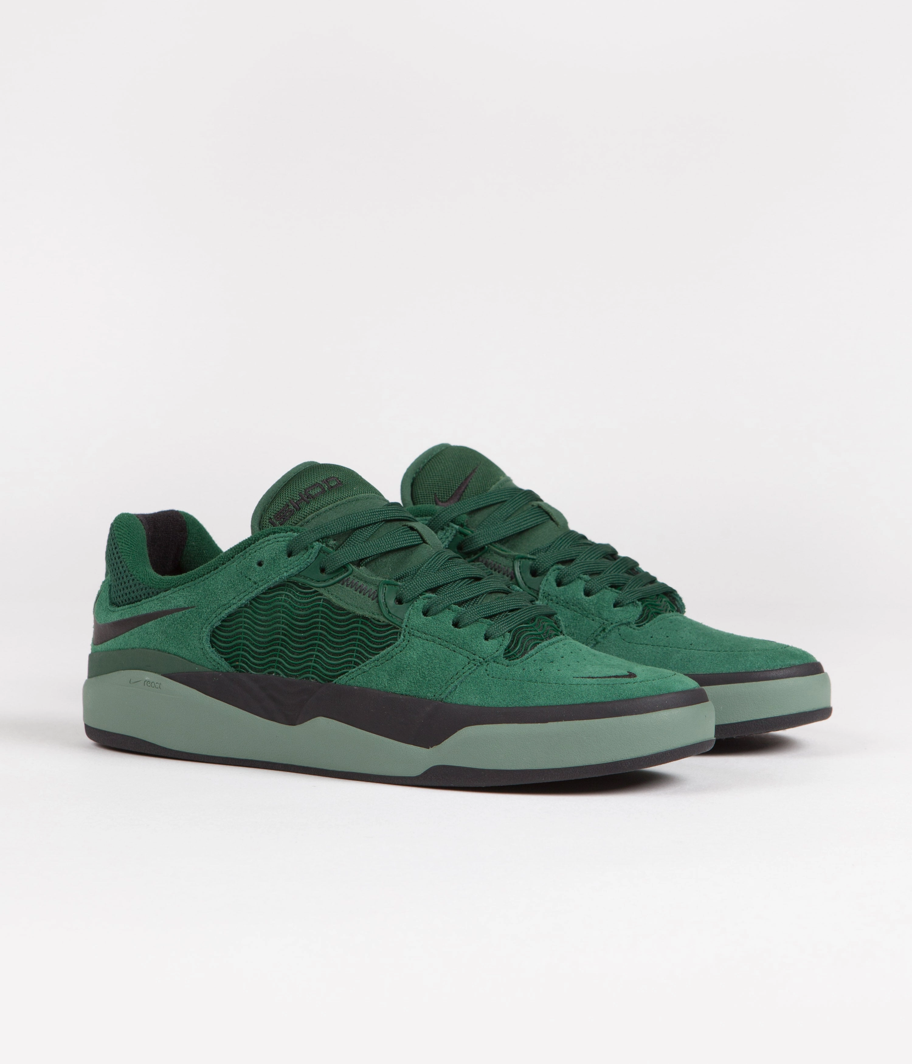Nike SB Ishod Shoes - Gorge Green / Black - Dutch Green - Black Asics Shoes Dynamic Duomax