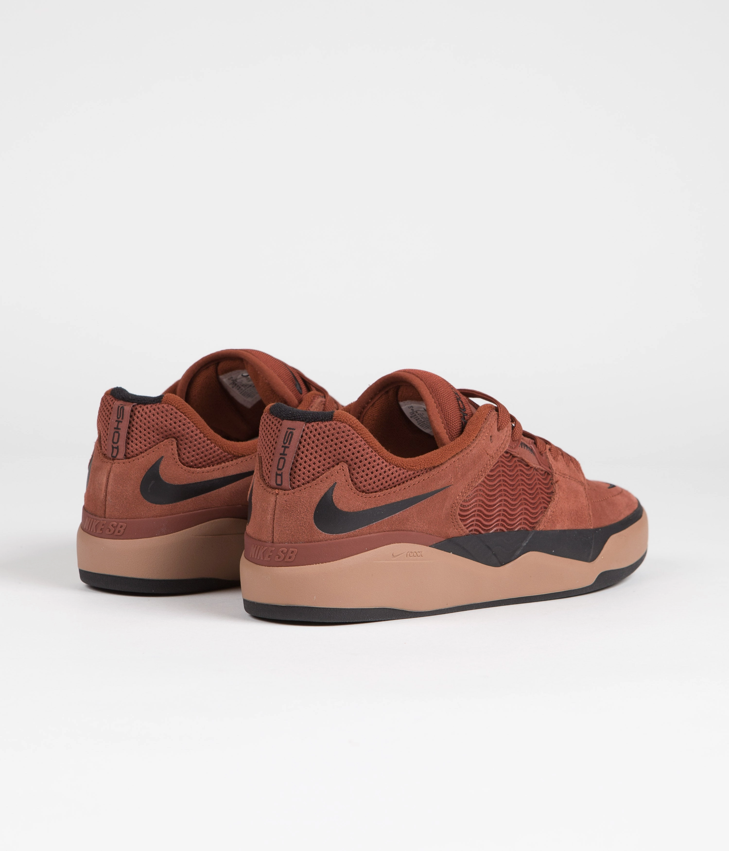 Nike SB Ishod Shoes - Rugged Orange / Black - Mineral Clay - Black Asics Shoes For Low Arches
