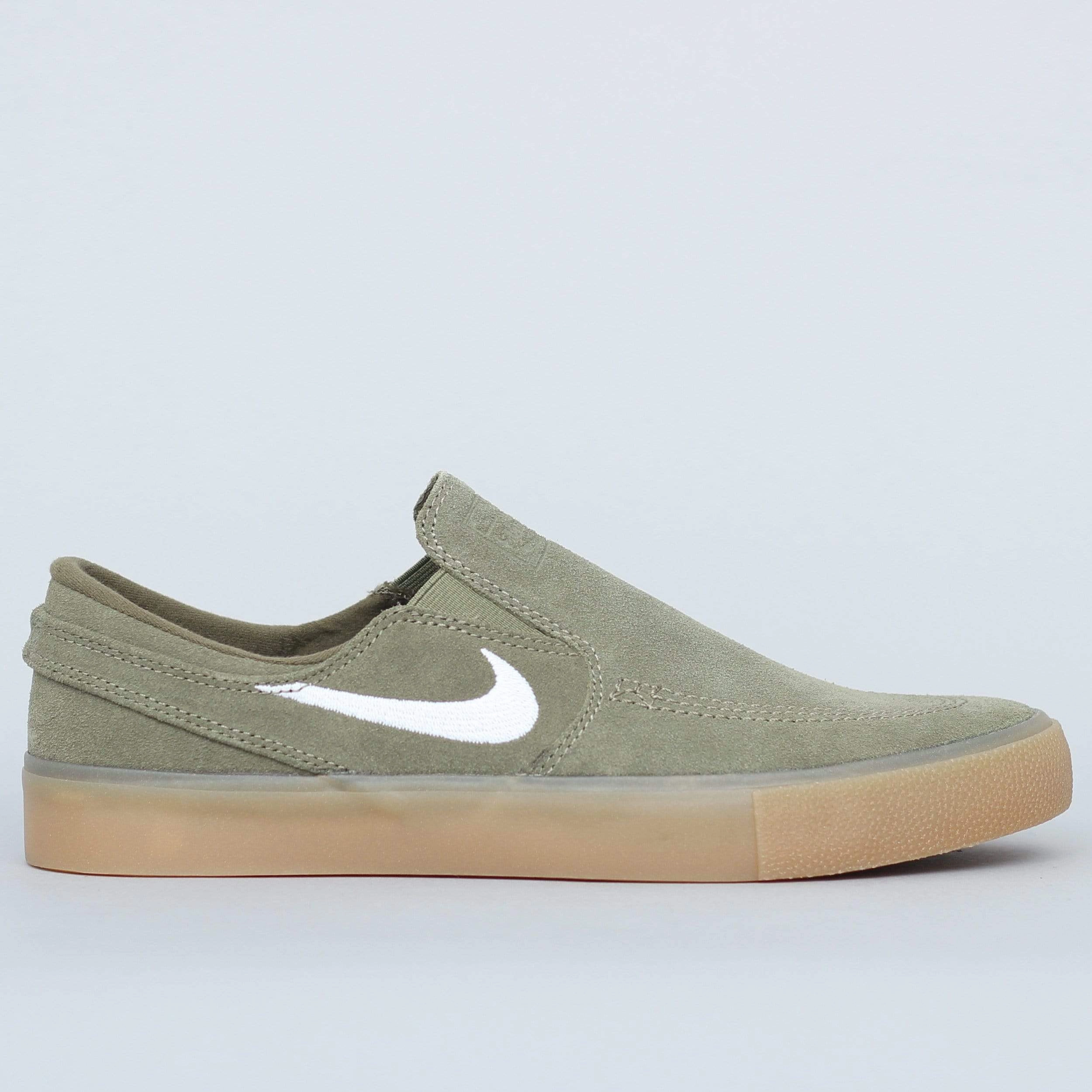 Nike SB Janoski Slip RM Shoes Medium Olive / White Asics 2022 Running Shoes