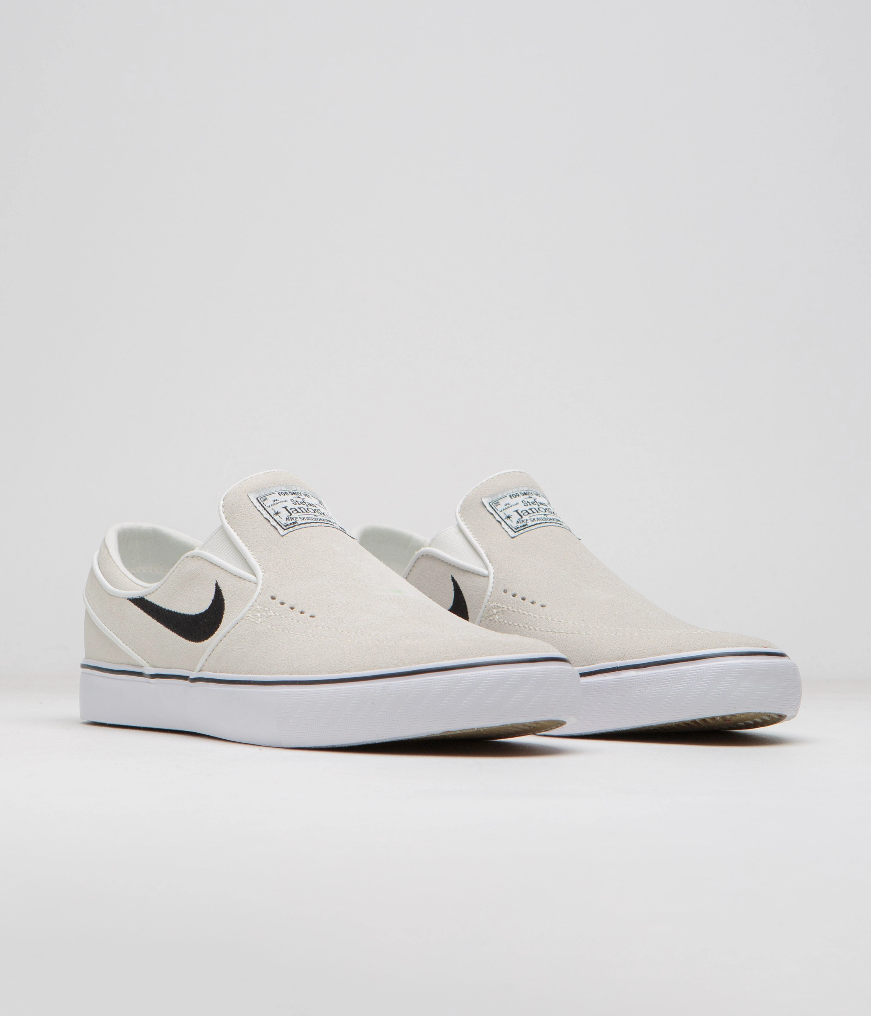 Nike SB Janoski  Slip Shoes - Summit White / Black - Summit White - White Asics Shoe