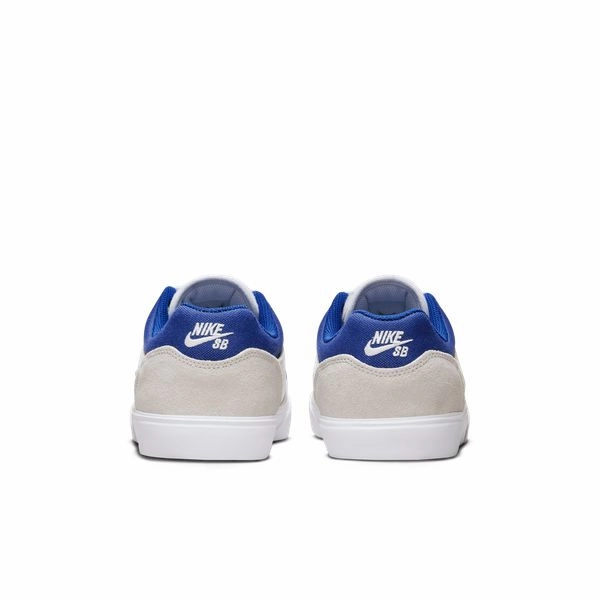 Best Asics Shoes For Bunions Nike SB Malor Skate Shoes White - Deep Royal Blue - Platinum Tint