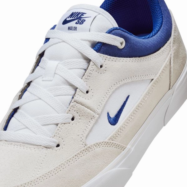 Nike SB Malor Skate Shoes White - Deep Royal Blue - Platinum Tint Asics 2015 Running Shoes