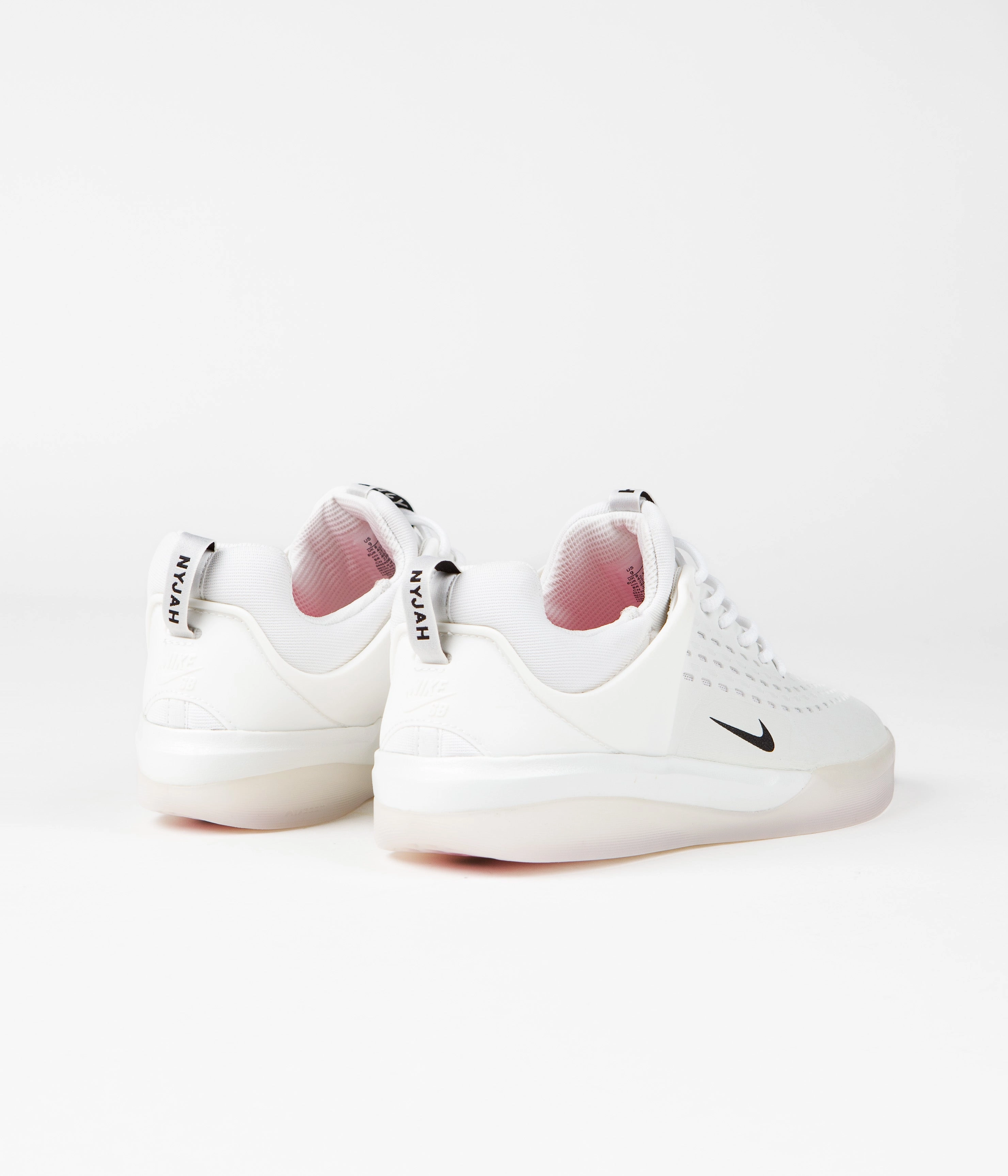 Nike SB Nyjah 3 Shoes - White / Black - Summit White - Hyper Pink Asics Tri Shoes