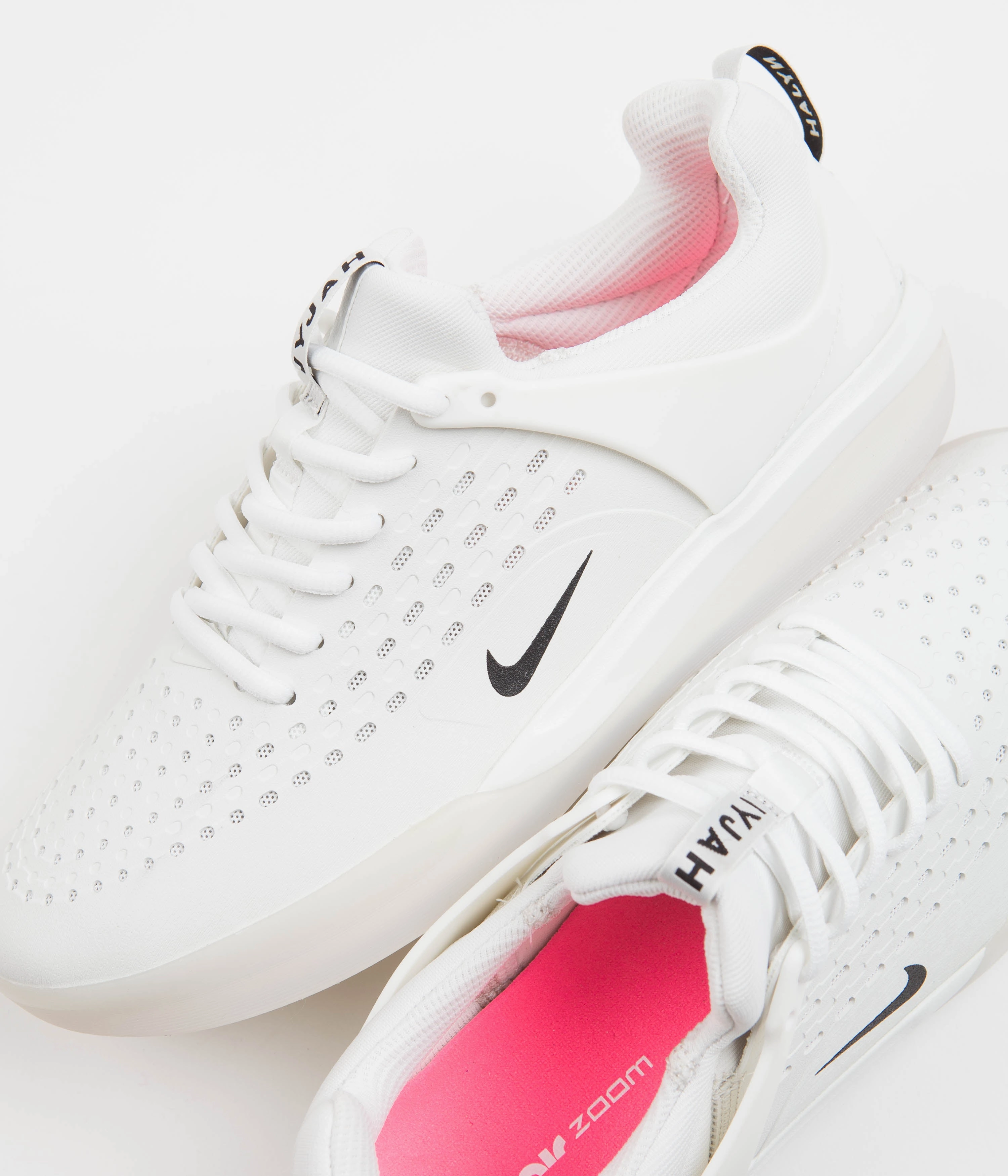 Nike SB Nyjah 3 Shoes - White / Black - Summit White - Hyper Pink Asics Gel Kayano 14 Casual Shoes