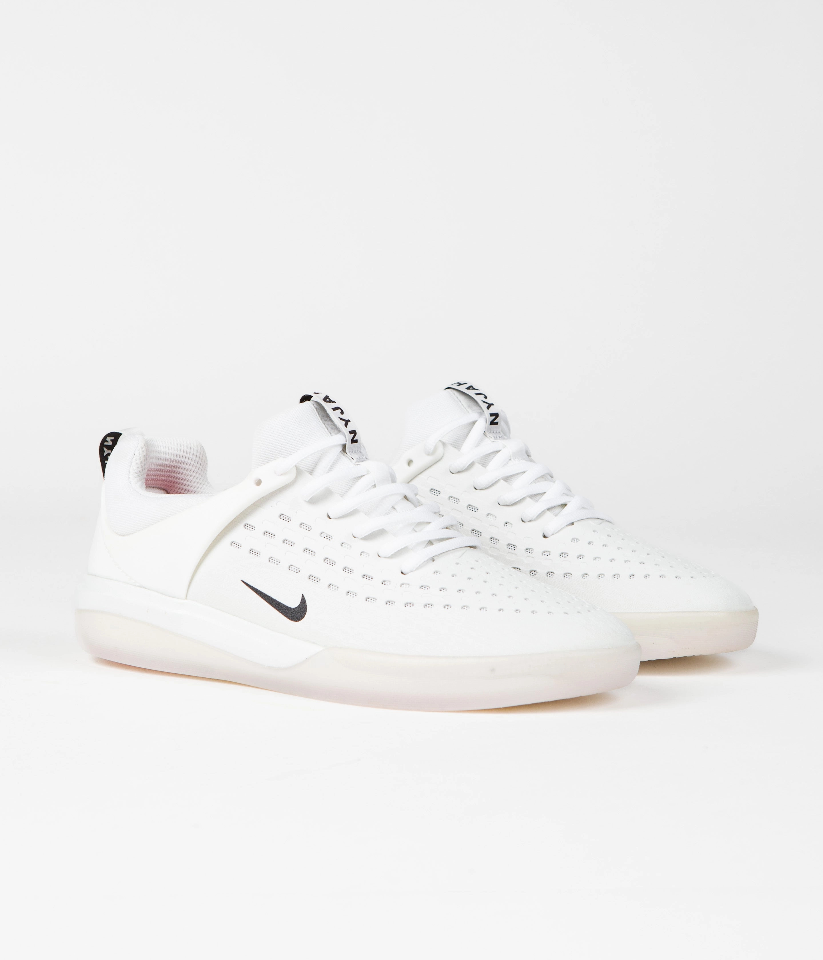 Nike SB Nyjah 3 Shoes - White / Black - Summit White - Hyper Pink Asics Shoes Wide