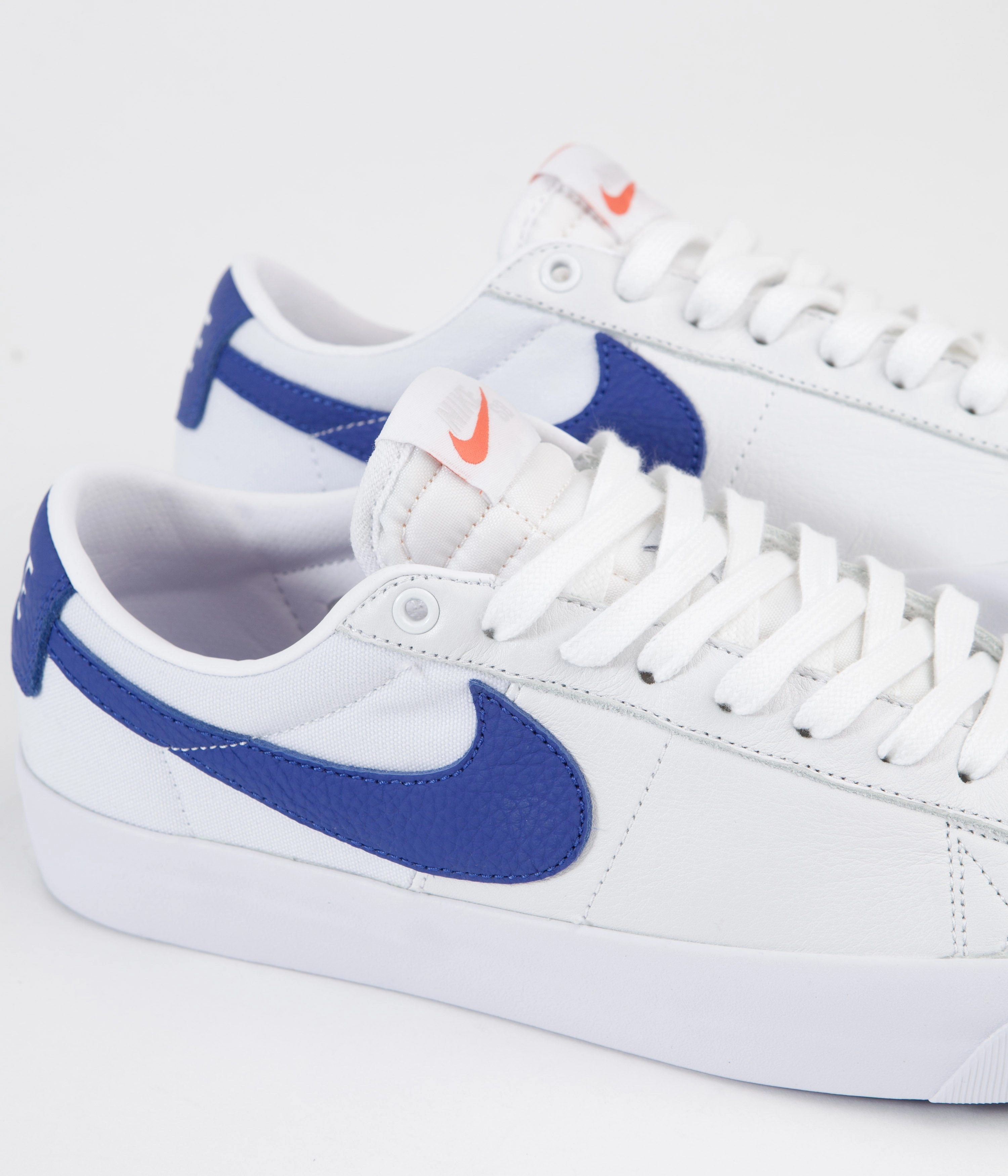 Nike SB Orange Label Blazer Low Pro GT Shoes - White / Varsity Royal - White - Varsity Royal Asics Blast Running Shoes