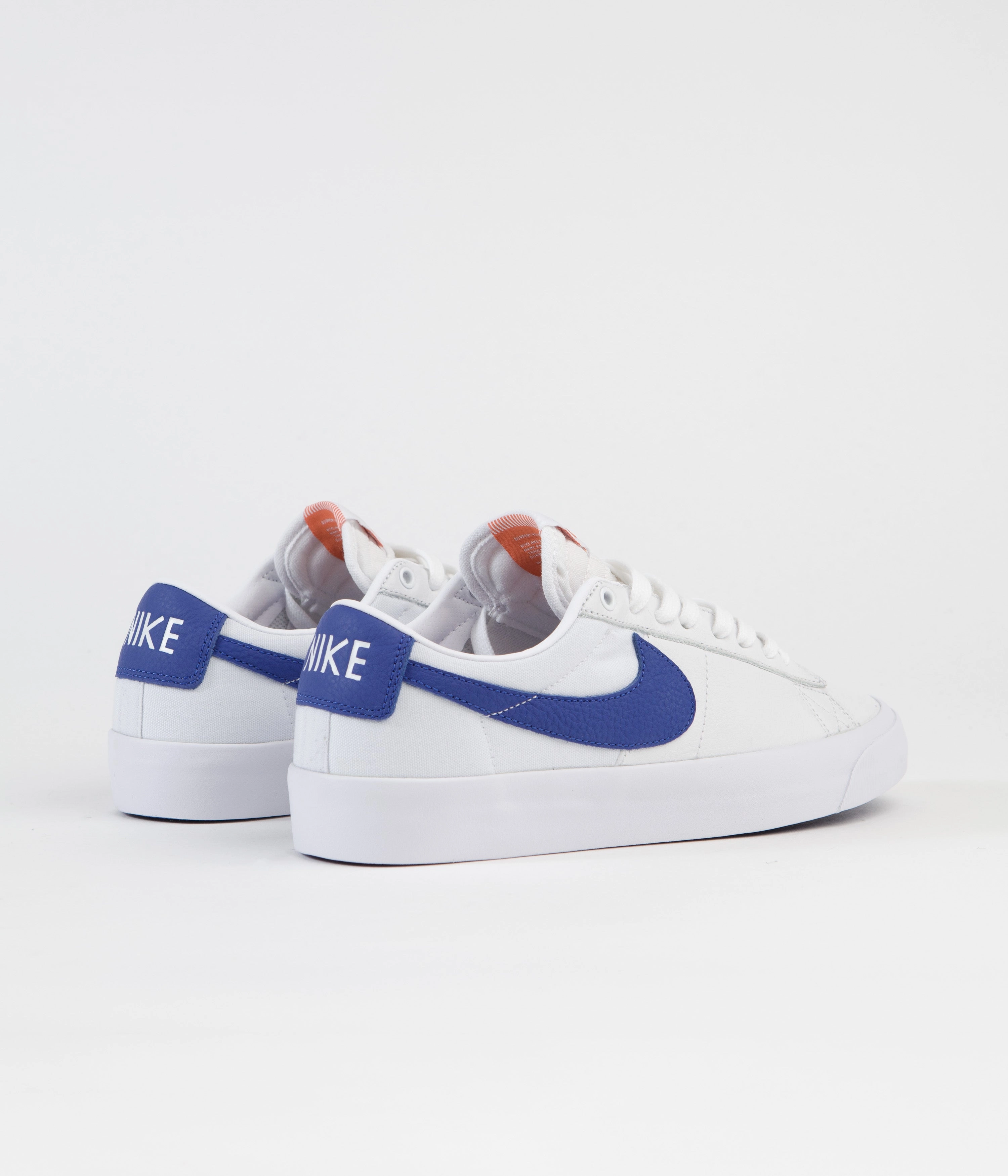 Nike SB Orange Label Blazer Low Pro GT Shoes - White / Varsity Royal - White - Varsity Royal Asics Shoes Cheapest Prices