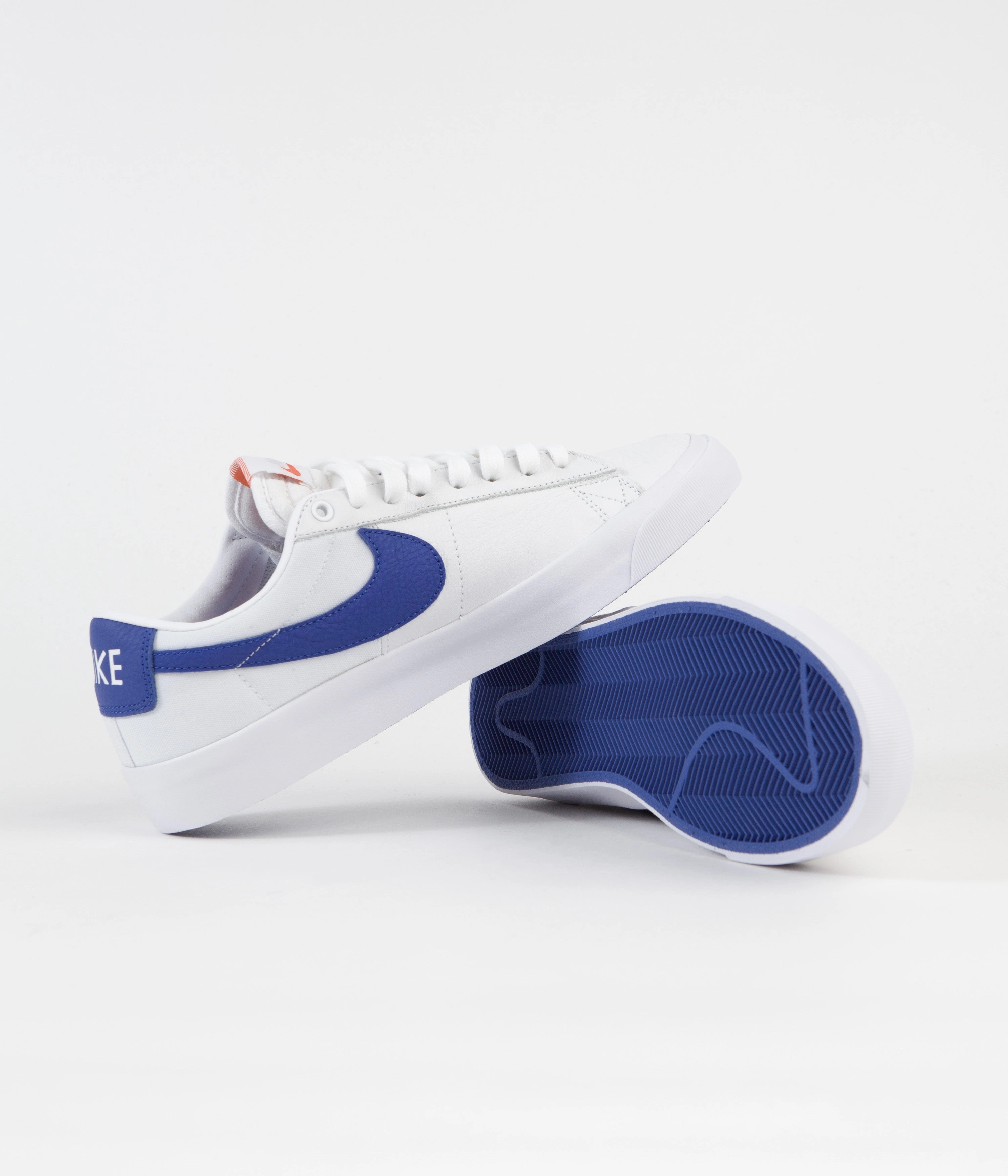 Nike SB Orange Label Blazer Low Pro GT Shoes - White / Varsity Royal - White - Varsity Royal Asics Shoe Insoles