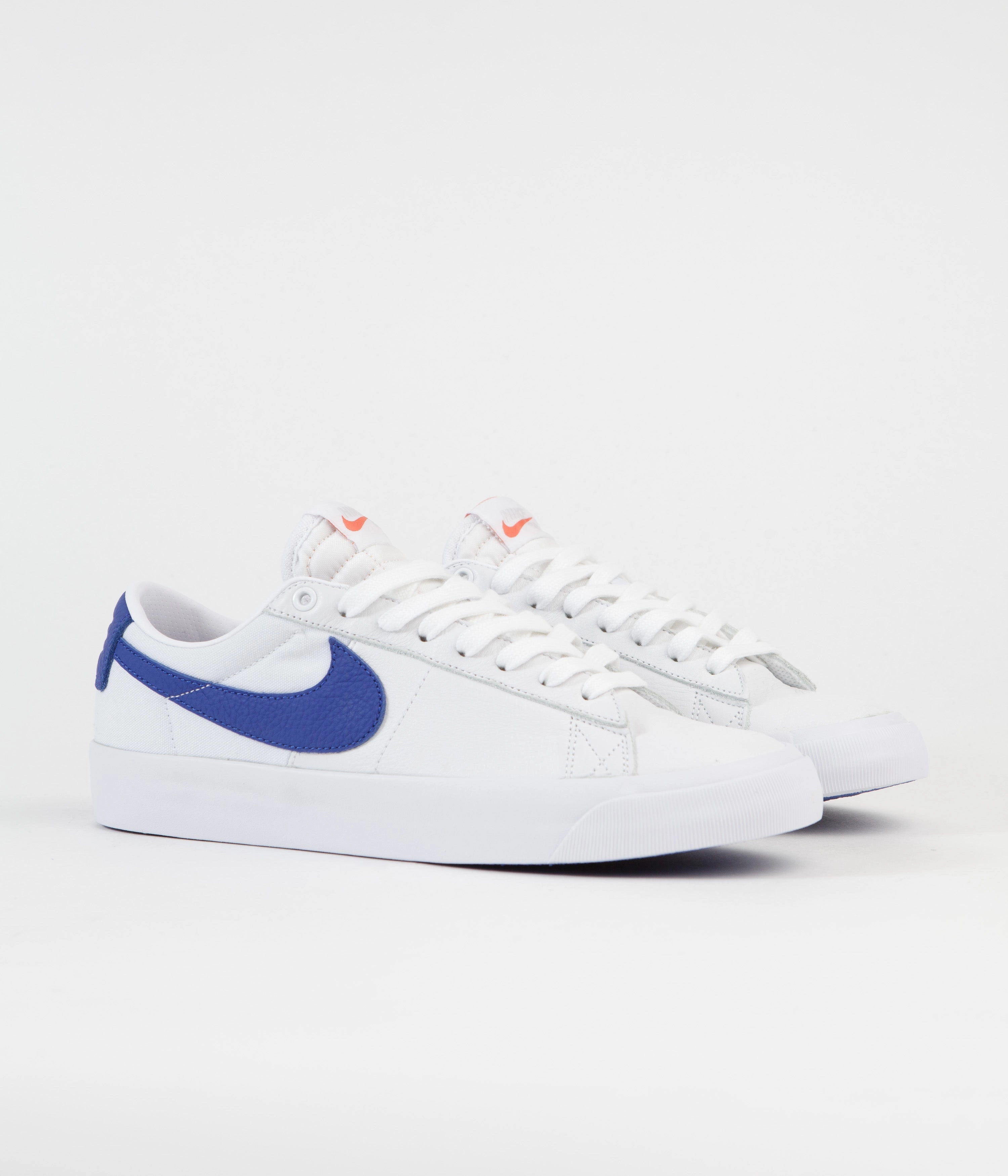 Best Asics Gel Walking Shoes Nike SB Orange Label Blazer Low Pro GT Shoes - White / Varsity Royal - White - Varsity Royal
