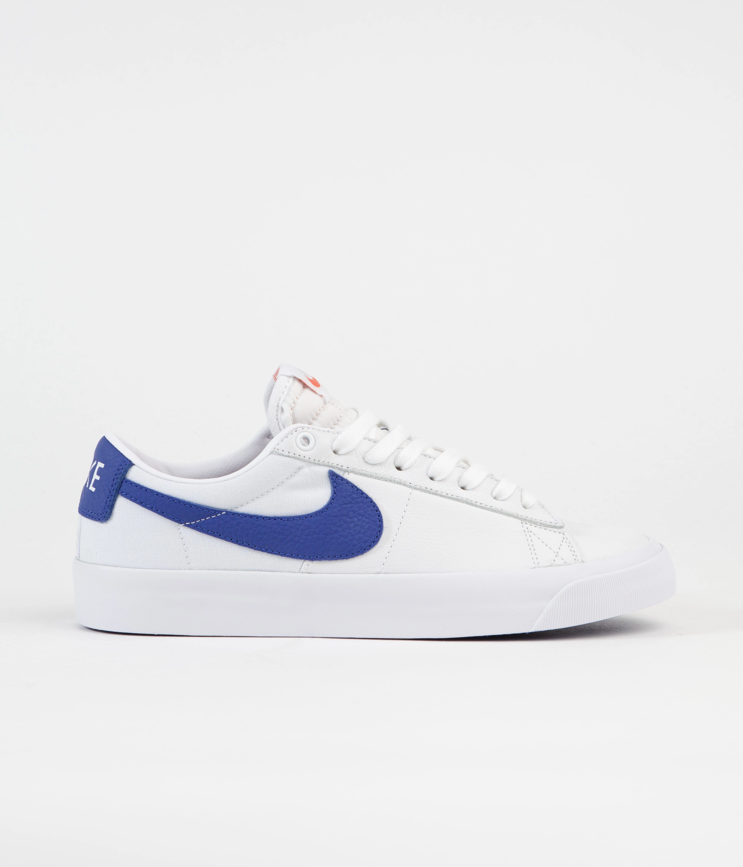 Nike SB Orange Label Blazer Low Pro GT Shoes - White / Varsity Royal - White - Varsity Royal Asics Lite Show Running Shoes