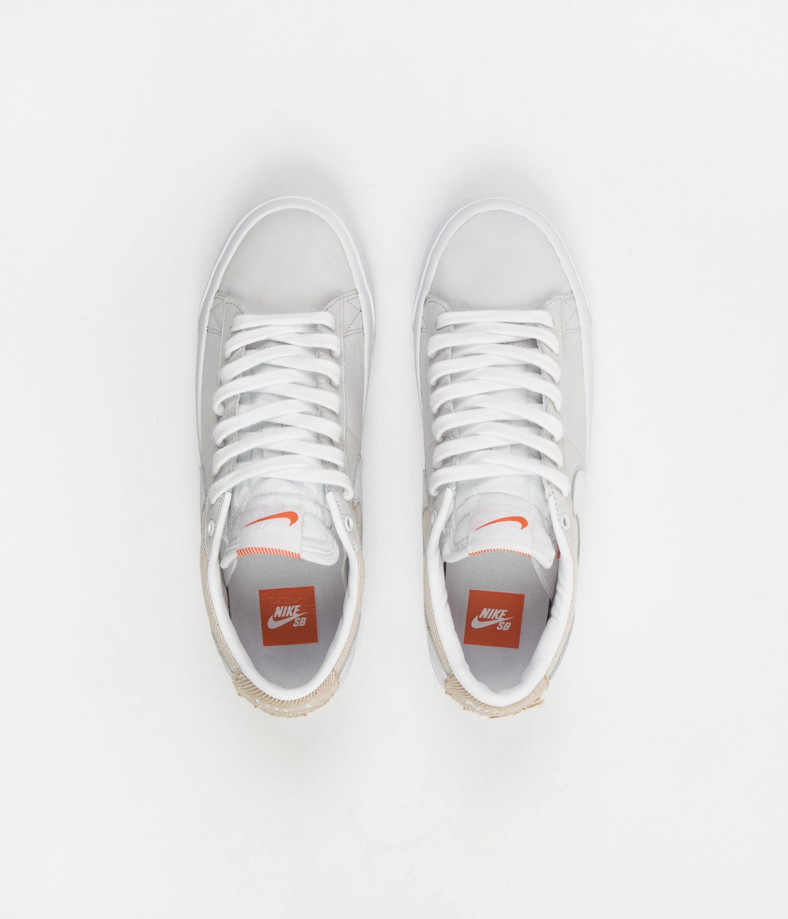 Nike SB Orange Label Blazer Low Pro GT Shoes - White / White - White - Summit White Asics Shoes