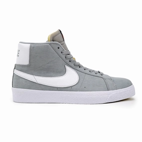 Nike SB Orange Label Zoom Blazer Mid ISO Shoes - Wolf Grey /  White - Wolf Grey Best Asics Shoes For Walking On Concrete