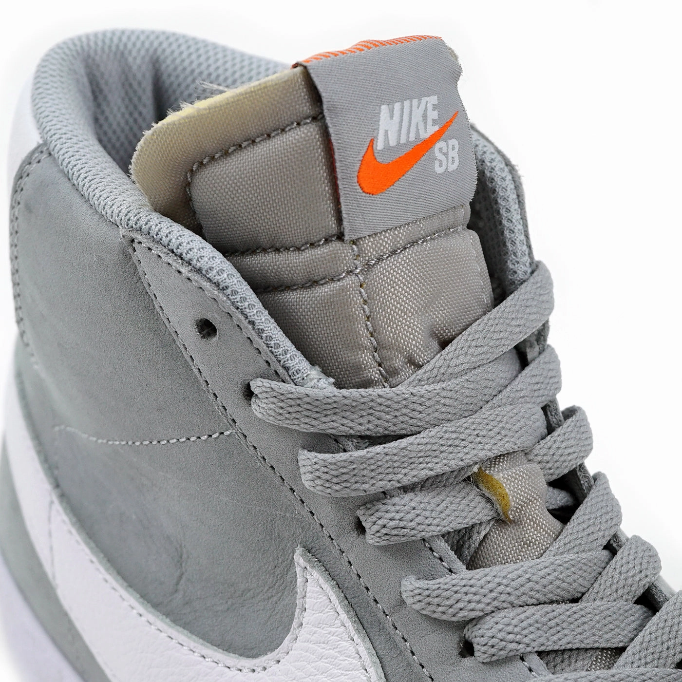 Nike SB Orange Label Zoom Blazer Mid ISO Shoes - Wolf Grey /  White - Wolf Grey Asics Shoes For Supination