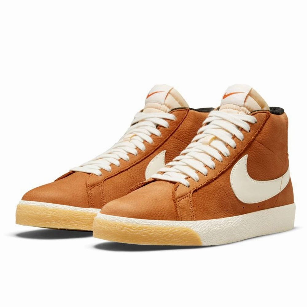 Nike SB Orange Label Zoom Blazer Mid Shoes - Dark Russet / Sail Latest Asics Running Shoes 2024