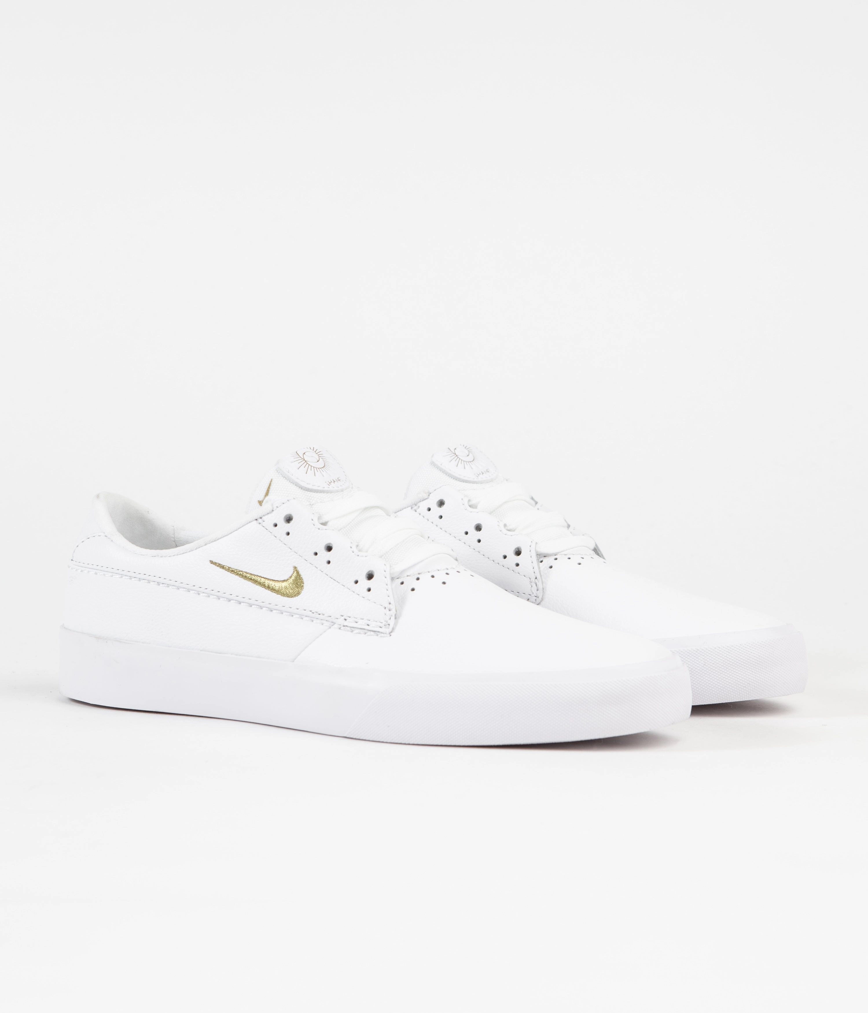Nike SB Shane Premium Shoes - White / Metallic Gold - White - White Asics Gel Foundation 12 Running Shoe