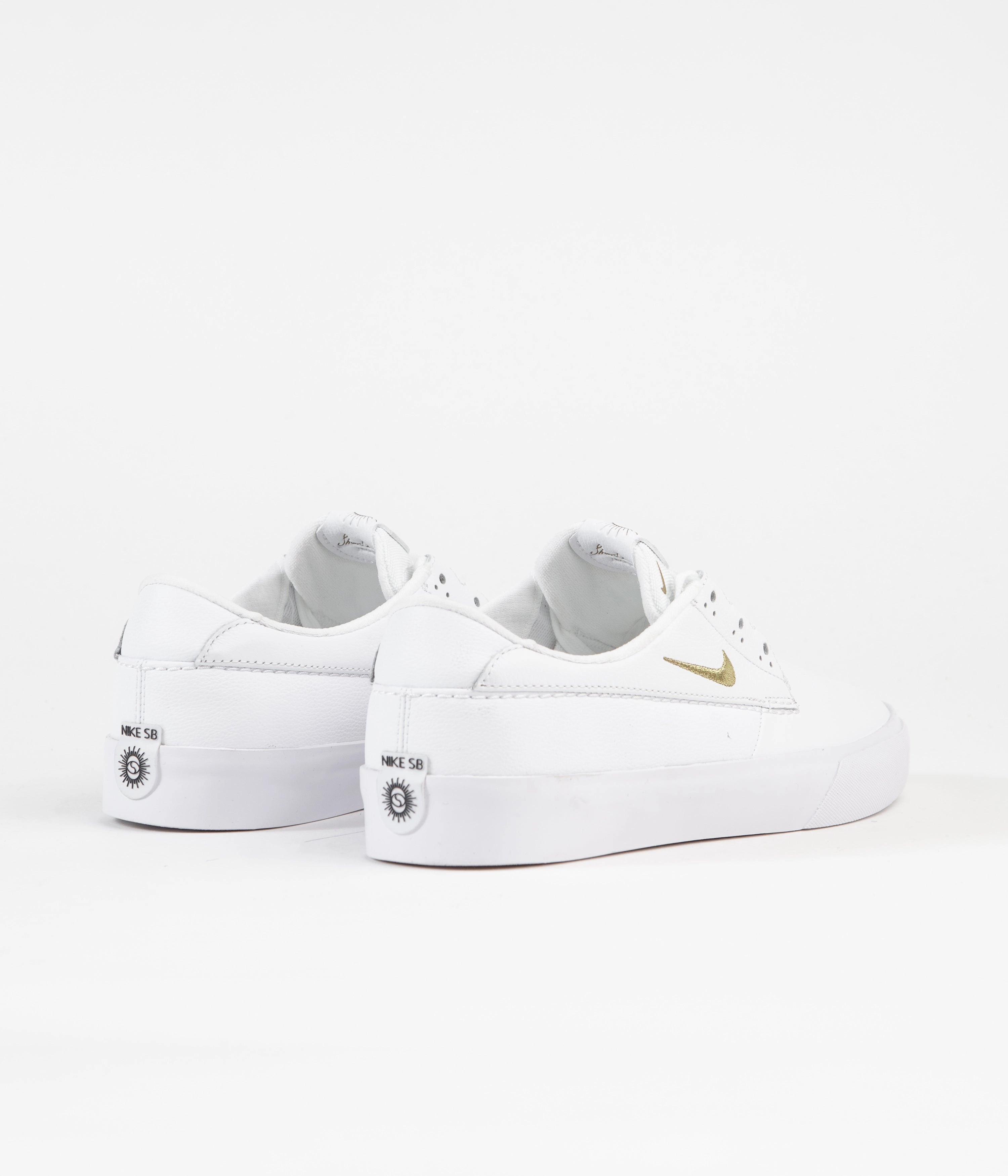 Asics Gel Ultralyte Cheer Shoe Nike SB Shane Premium Shoes - White / Metallic Gold - White - White