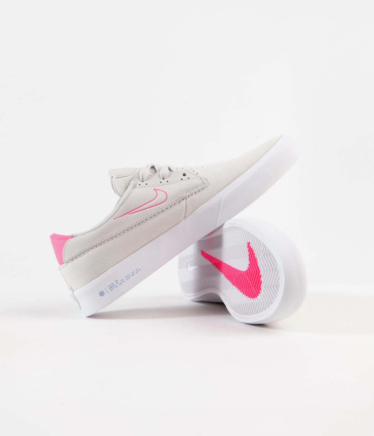 Nike SB Shane Shoes - Summit White / Racer Blue - Pink Blast Asic Shoe Laces