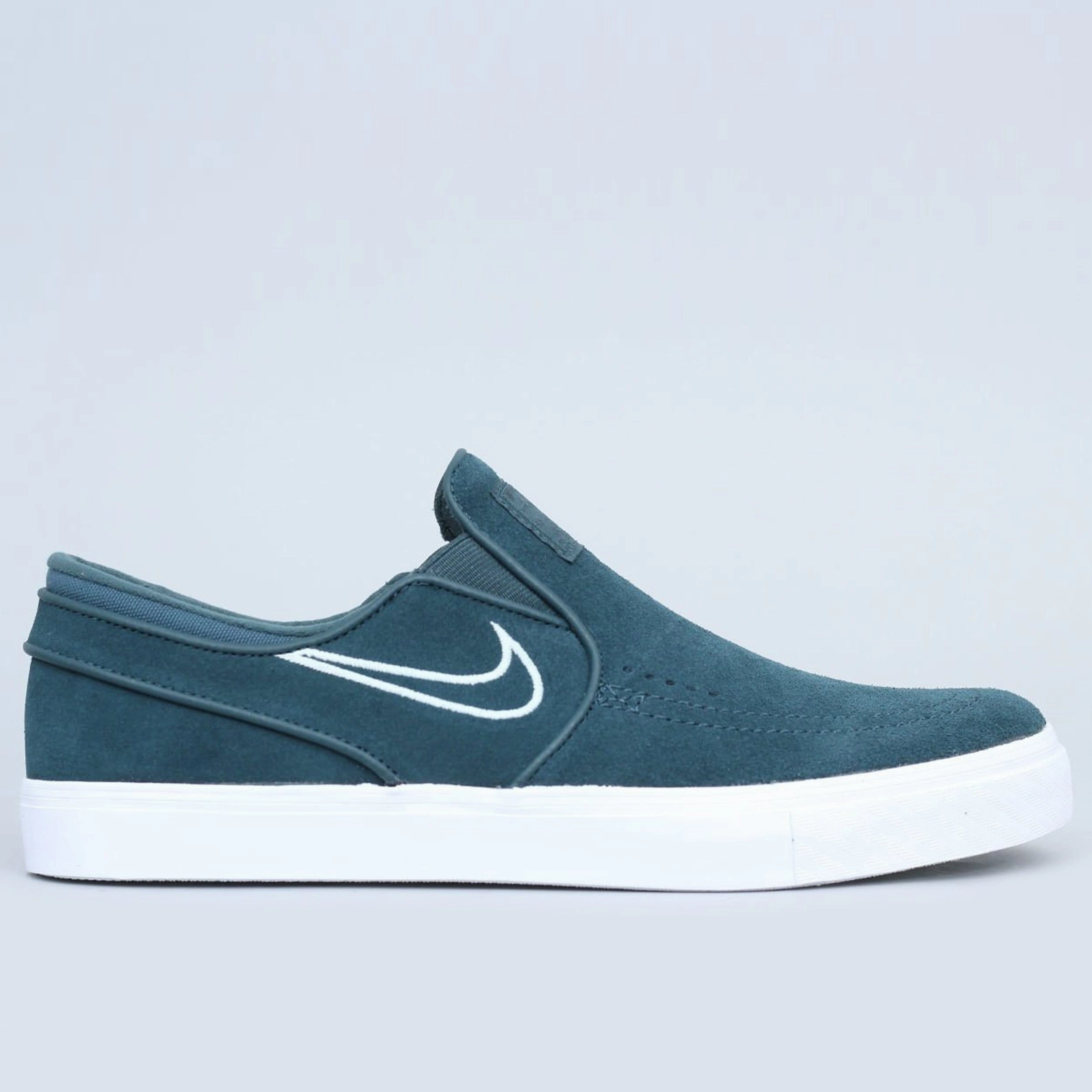 Best Asics Shoes For Comfort Nike SB Stefan Janoski Slip Shoes Deep Jungle / Barely Grey - White