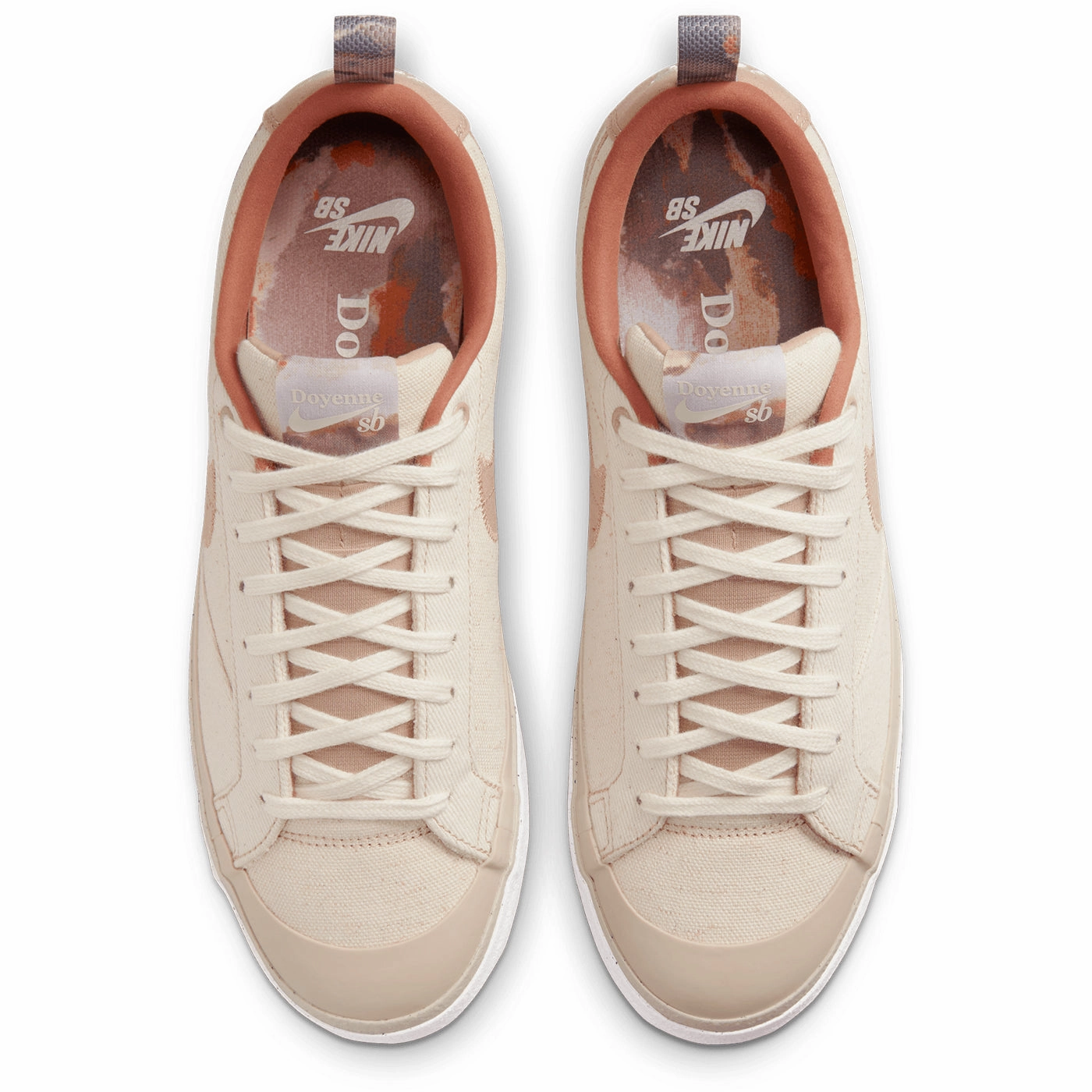 New Shoes Asics Nike SB x Doyenne Zoom Blazer Low Shoes - Coconut Milk / Rattan - Limestone - Rattan