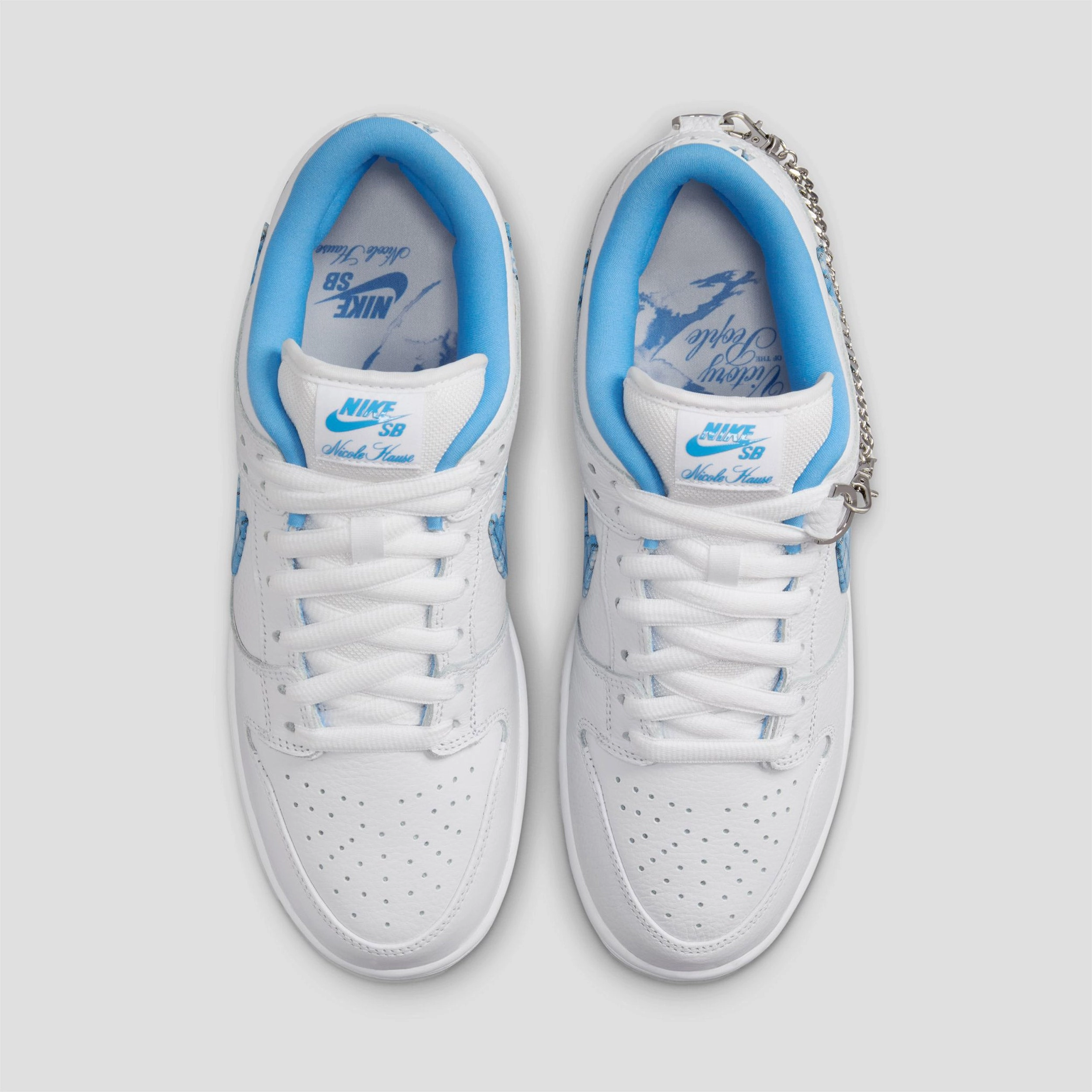 Dsw Asics Shoes Nike SB X Nicole Hause Dunk Low Pro Skate Shoes White / University Blue
