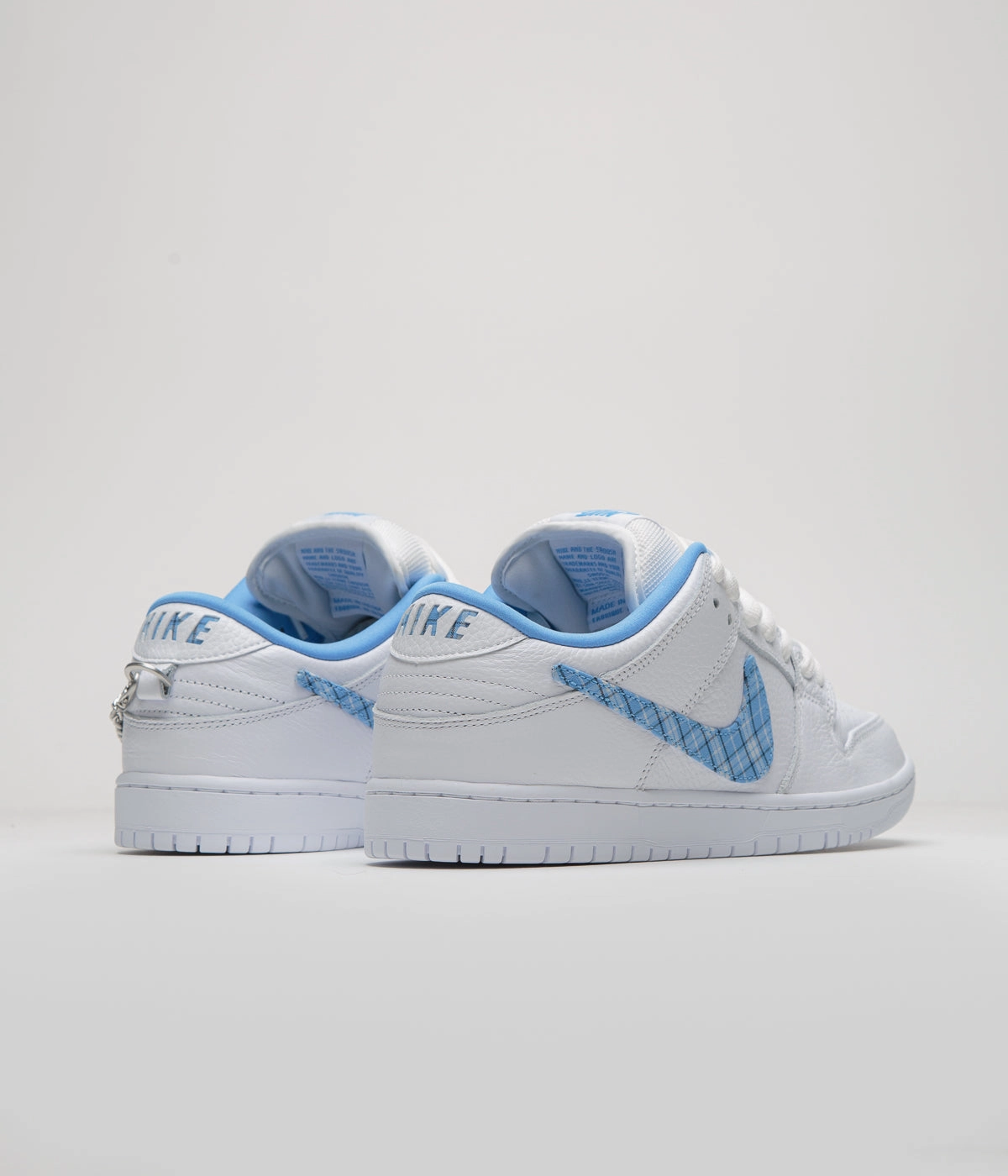 Nike SB x Nicole Hause Dunk Low Shoes - White / University Blue / White / Midnight Navy / Pure Platinum Asics Onitsuka Wrestling Shoes