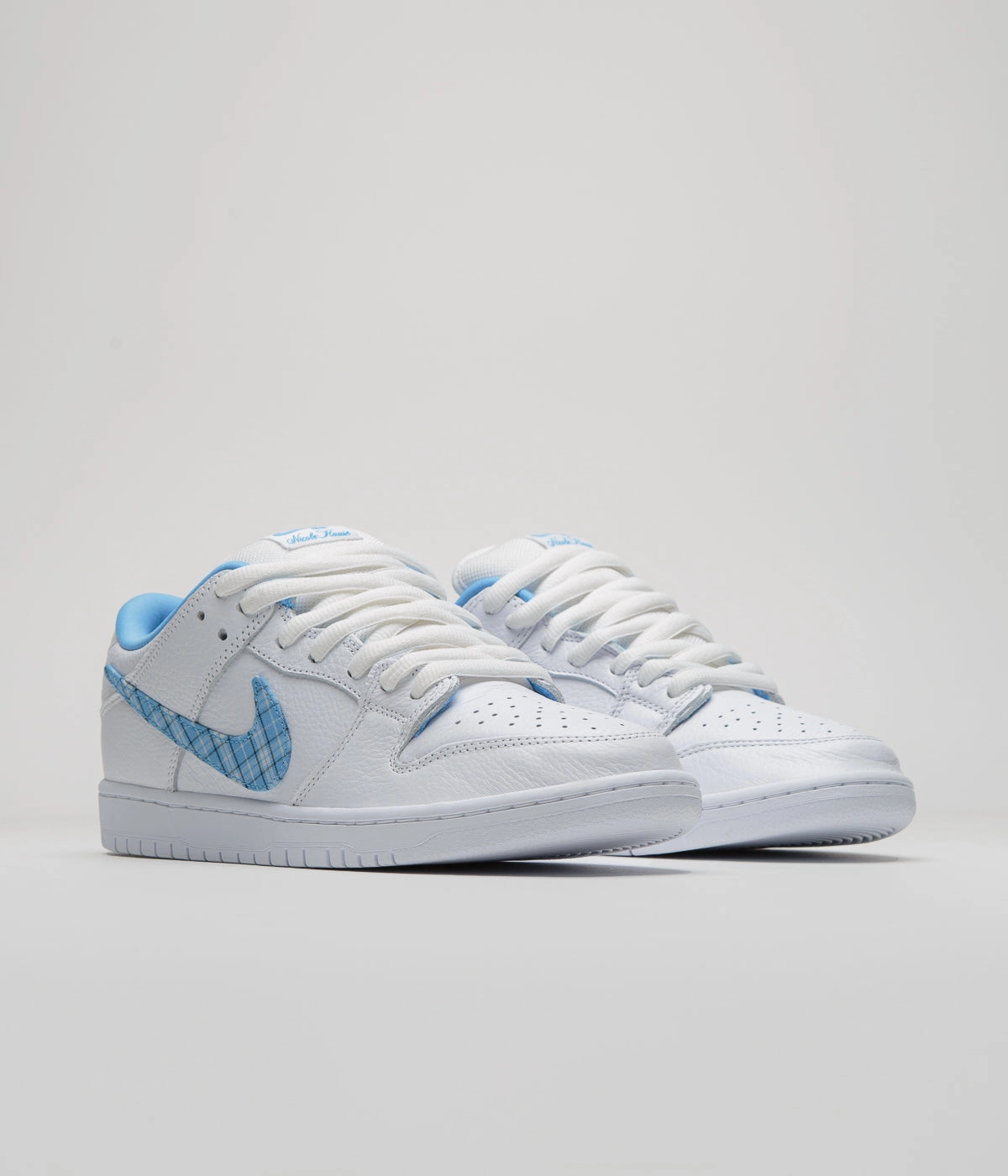 Nike SB x Nicole Hause Dunk Low Shoes - White / University Blue / White / Midnight Navy / Pure Platinum Asics Shoe Size Compared To Nike