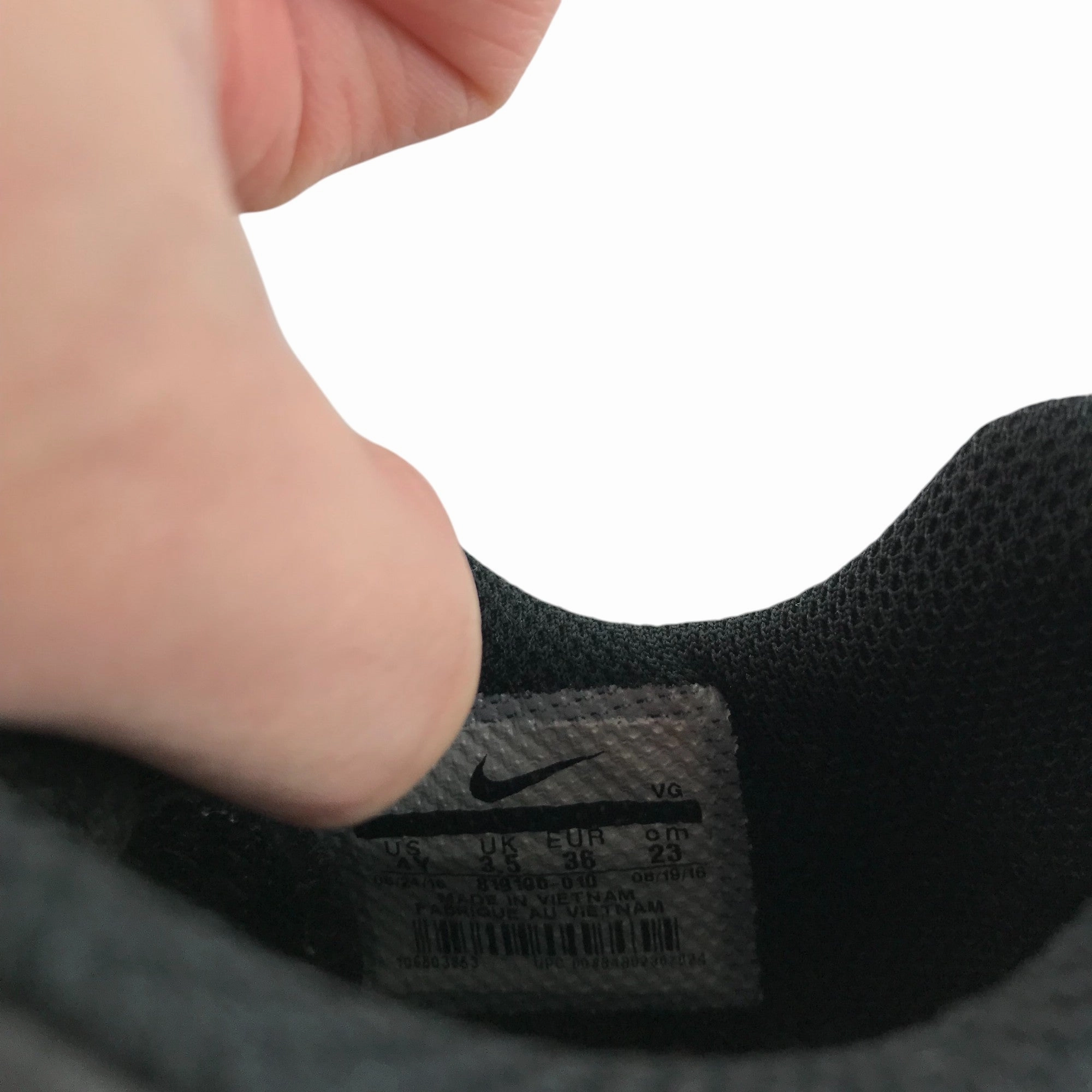 Asics Shoes For Runners Nike trainers shoe size 3.5 black indoor training sneakers