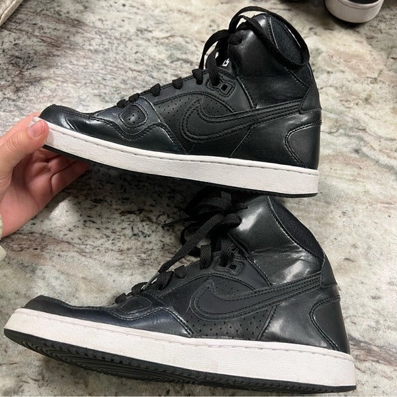 Asics Shoes Cecilie Bahnsen Nike Womens Son of Force Mid Black Sneaker Athletic Shoes Size 7.5