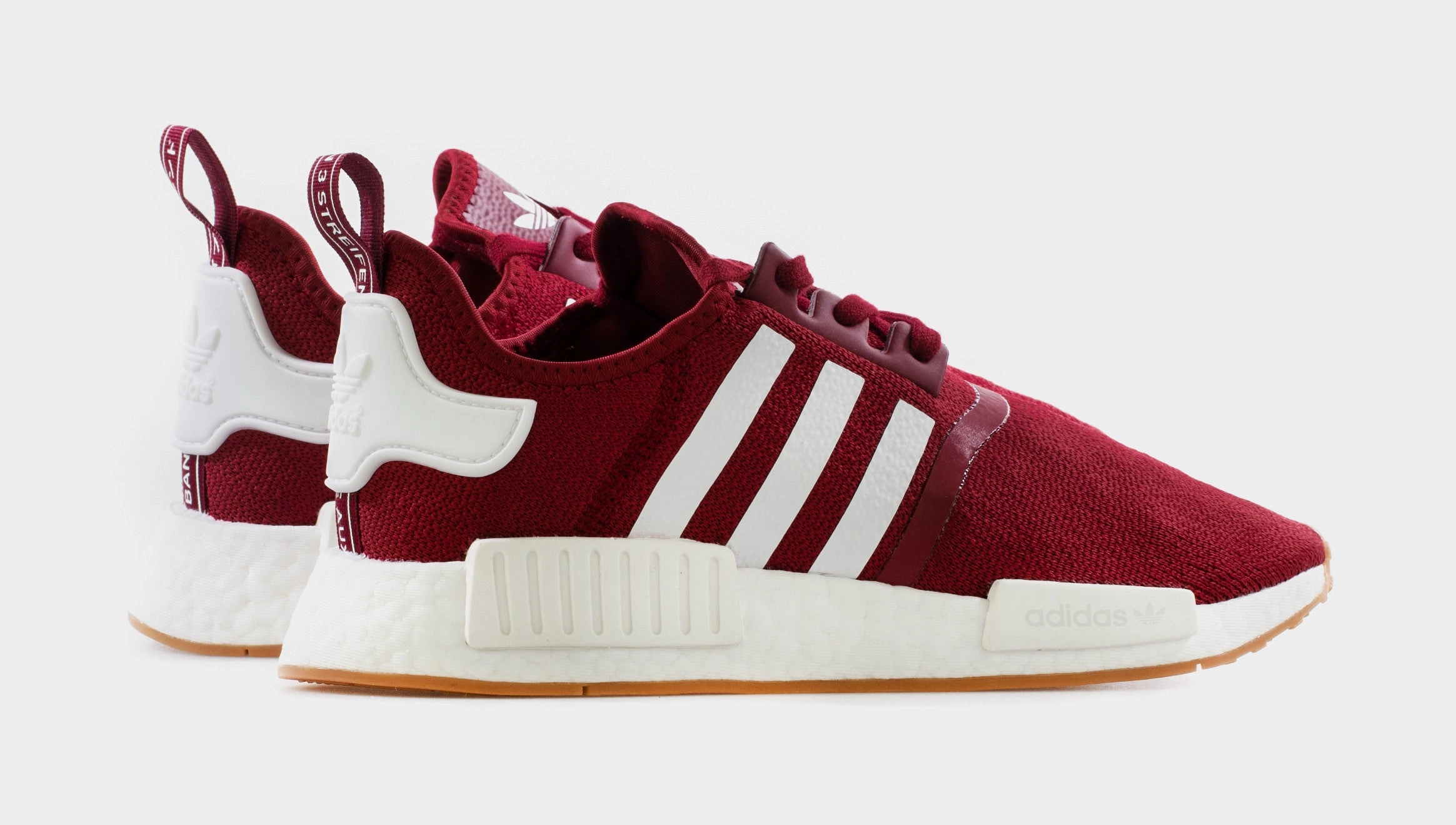 Retro Adidas Shoes NMD_R1 Mens Running Shoe (Burgundy Red/White)