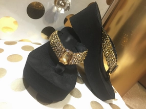 Best Flip Flops For Arthritic Feet Golden Goddess Ombre' Swarovski Crystal Rockstar Flip-flops Sandals by Sparkle Steps