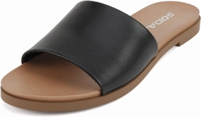 Board-S Black PU Soda Telic Flip Flops