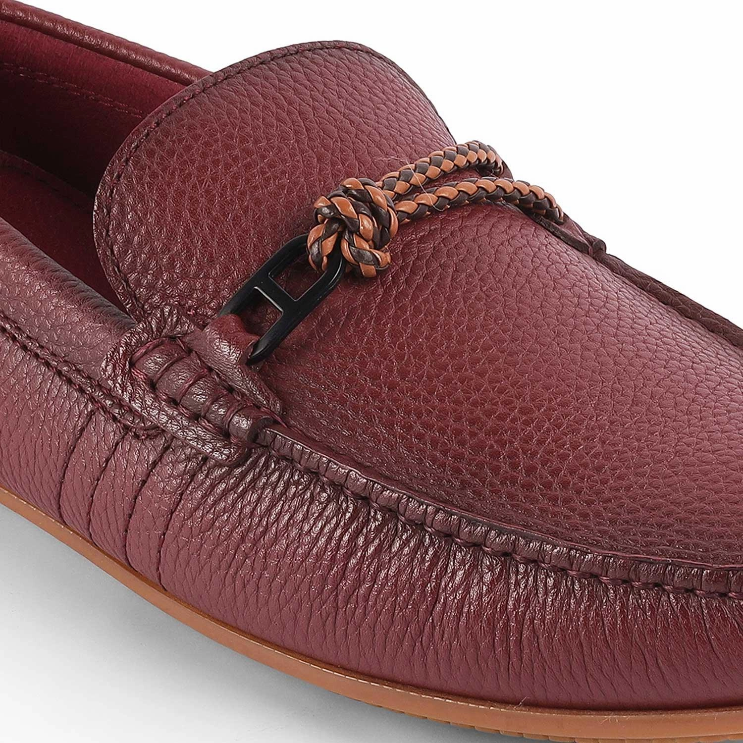 Docker Loafers Tresmode Bristo Wine Men's Leather Driving Loafers
