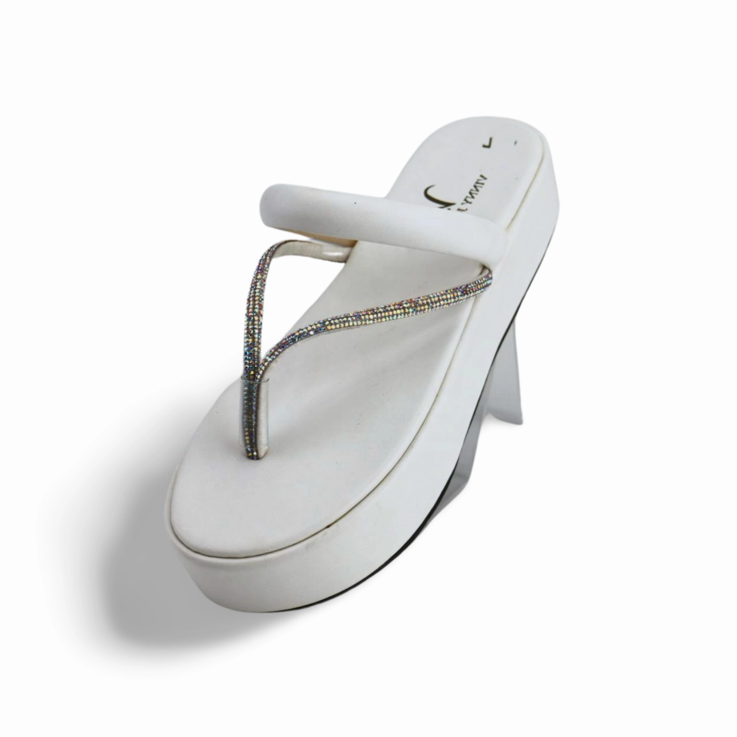 Unbreakable Flip Flops Flip Flops for Women - Rhinestone Strap Wedge Flip Flops Sandals  - Summer Shoes