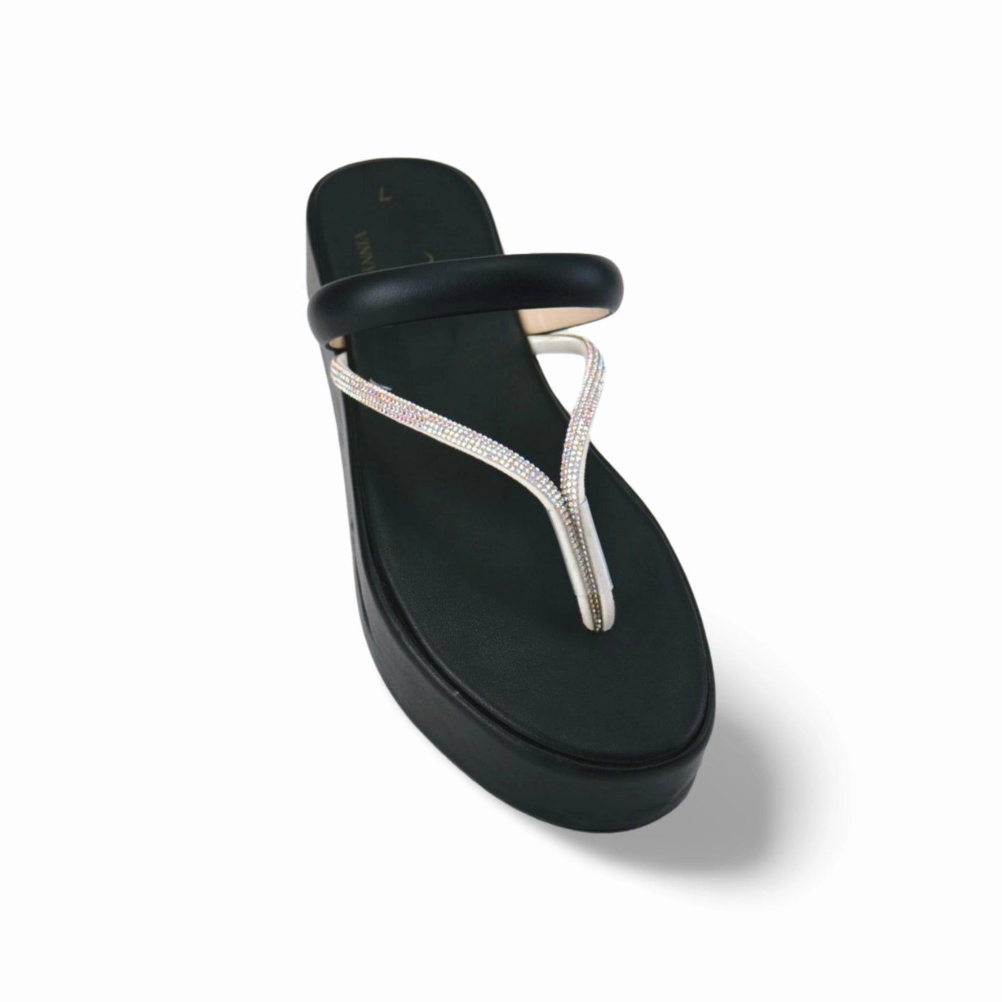 Flip Flops And Jeans Flip Flops for Women - Rhinestone Strap Wedge Flip Flops Sandals  - Summer Shoes