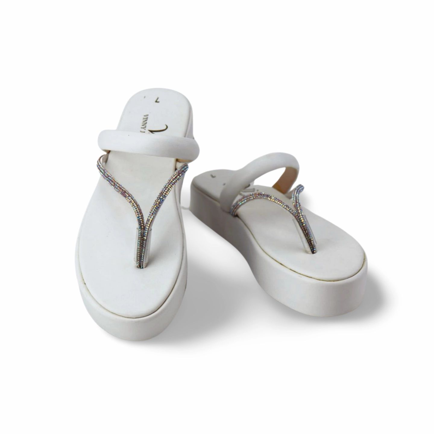 Mesh Flip Flops Flip Flops for Women - Rhinestone Strap Wedge Flip Flops Sandals  - Summer Shoes