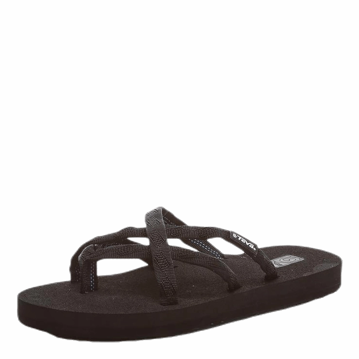 Olowahu Black Comfy Beach Flip Flops