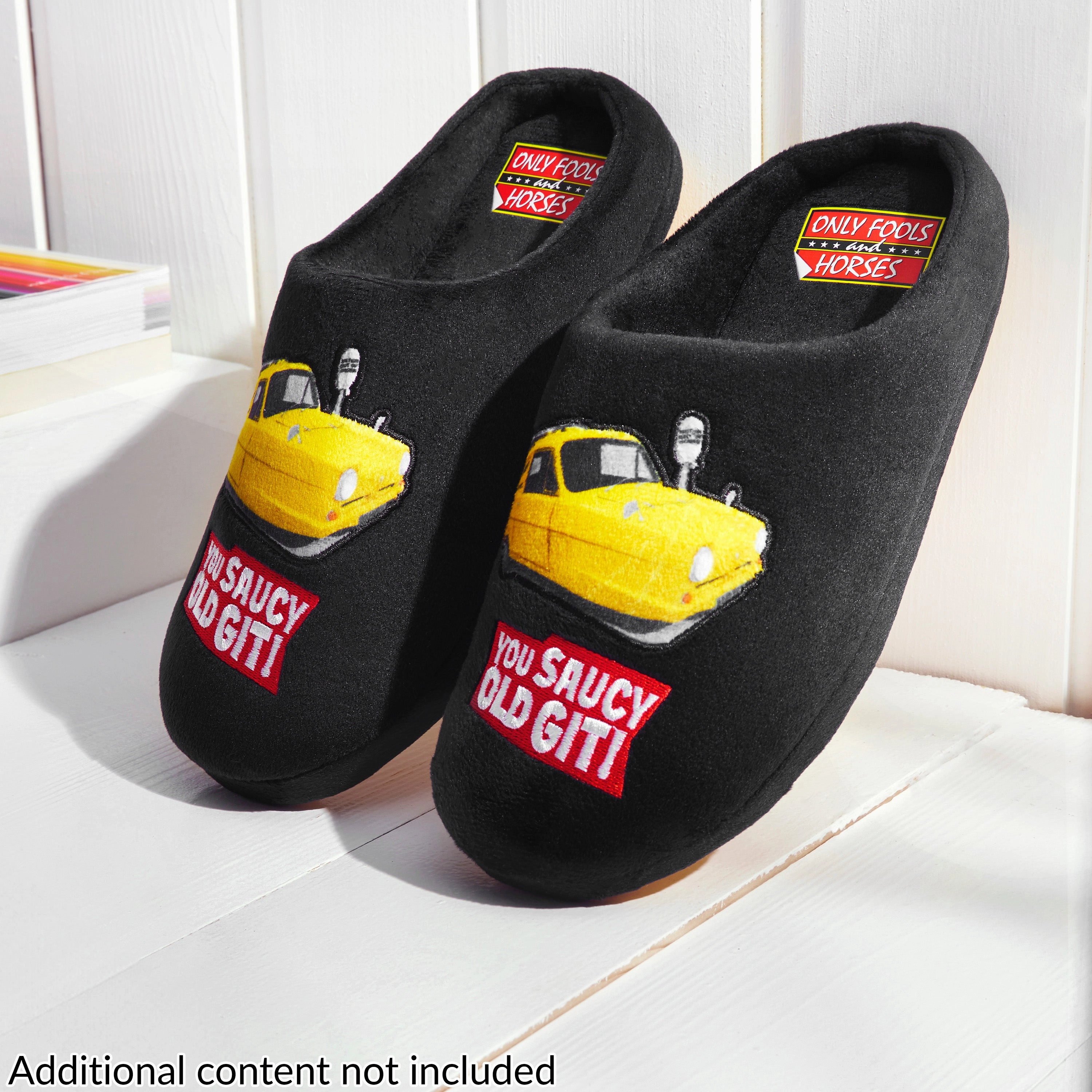 Only Fools and Horses Mens Mule Slippers, Non Slip House Shoes - Mens Gifts Bottoms For Knitted Slippers