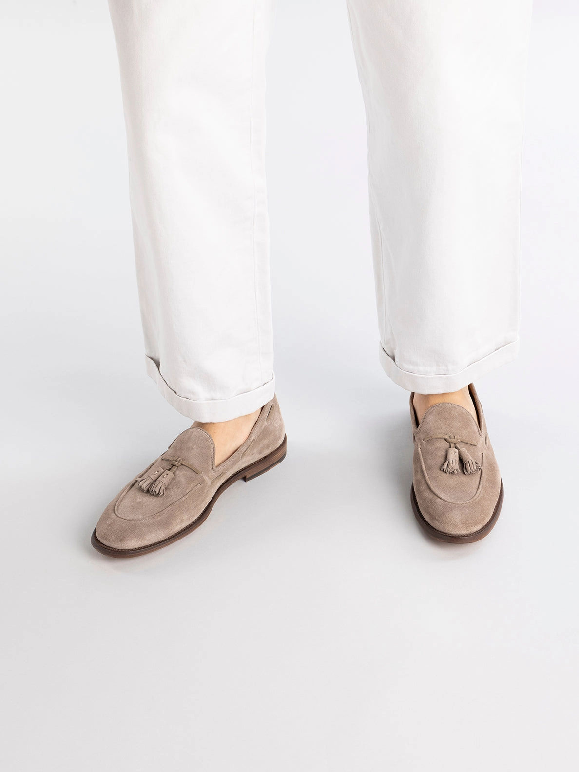 OPERA 002 - Brown Suede Tassel Loafers Western Loafers