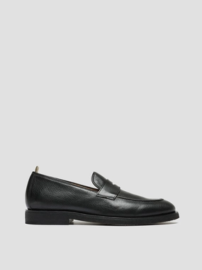 OPERA FLEXI 101 - Black Leather Penny Loafers Maison Loafers