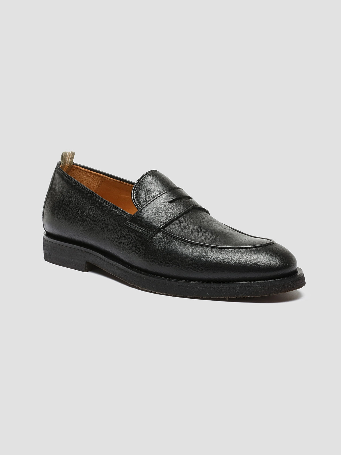 OPERA FLEXI 101 - Black Leather Penny Loafers Earth Origins Loafers